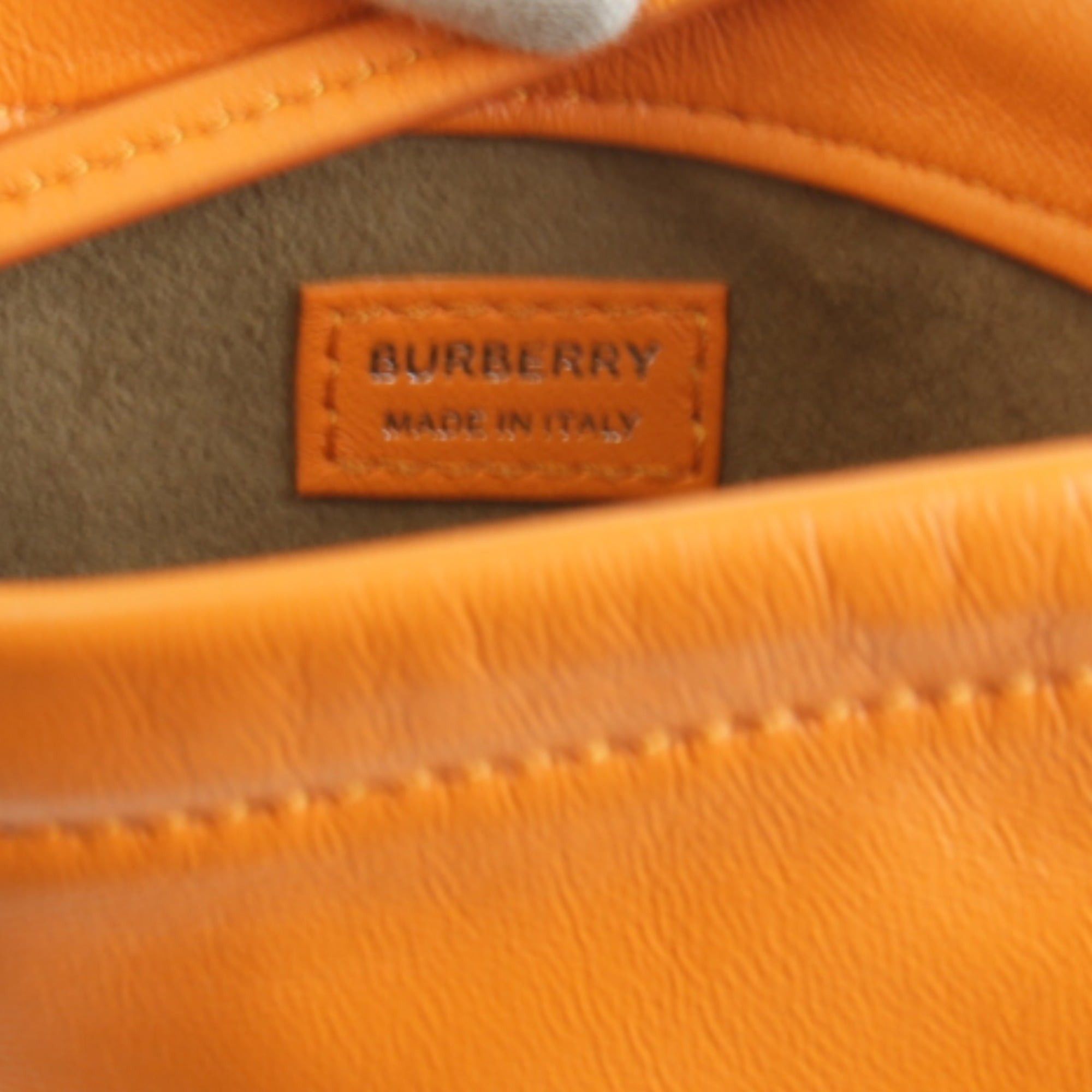 Burberry BURBERRY Sacoche Shoulder Bag Leather Orange Women's Size ONE SIZE - 11 Thumbnail