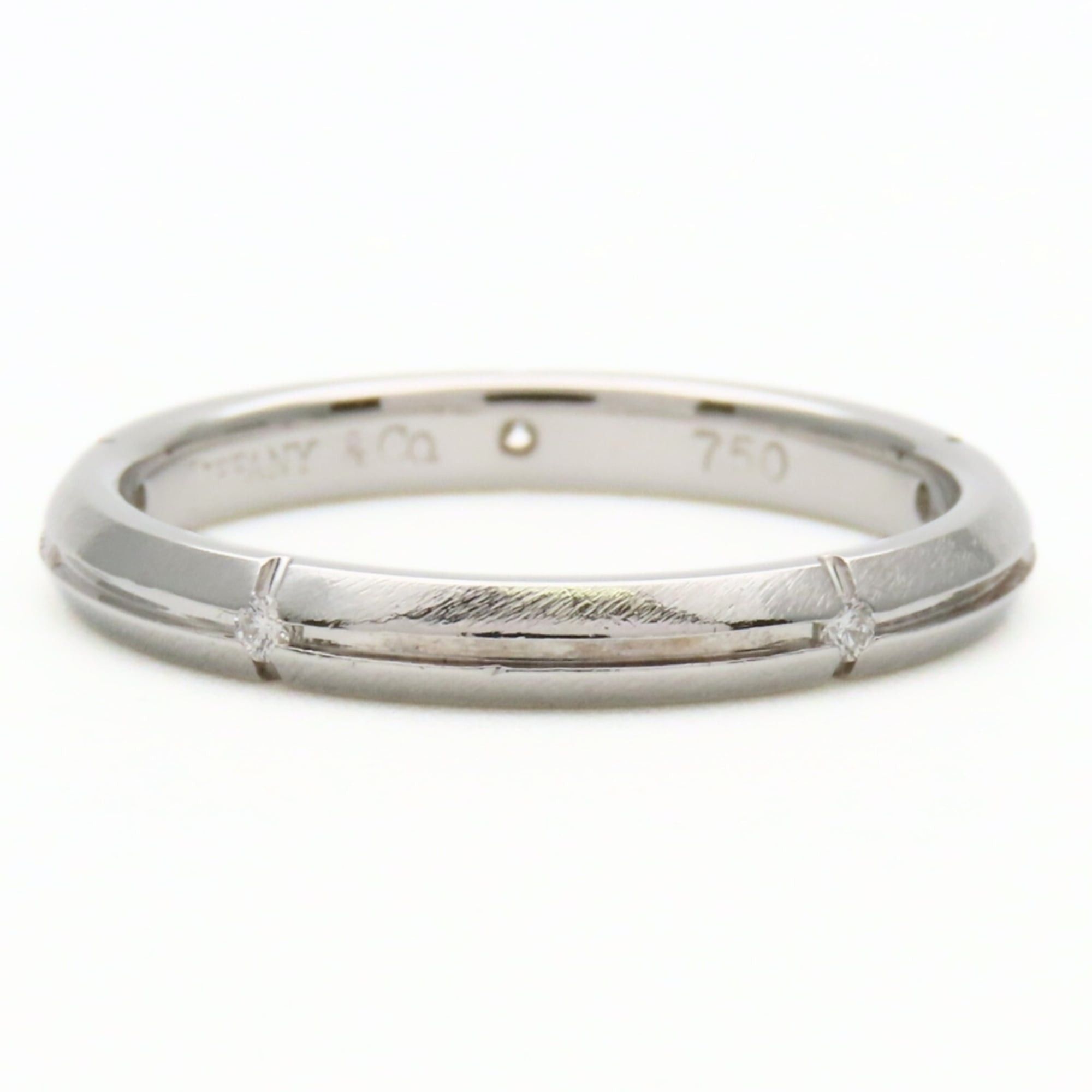 Tiffany & Co. Tiffany & Co. Streamerica Narrow Ring, 18K White Gold with Diamonds, Women's Size ONE SIZE - 3 Thumbnail