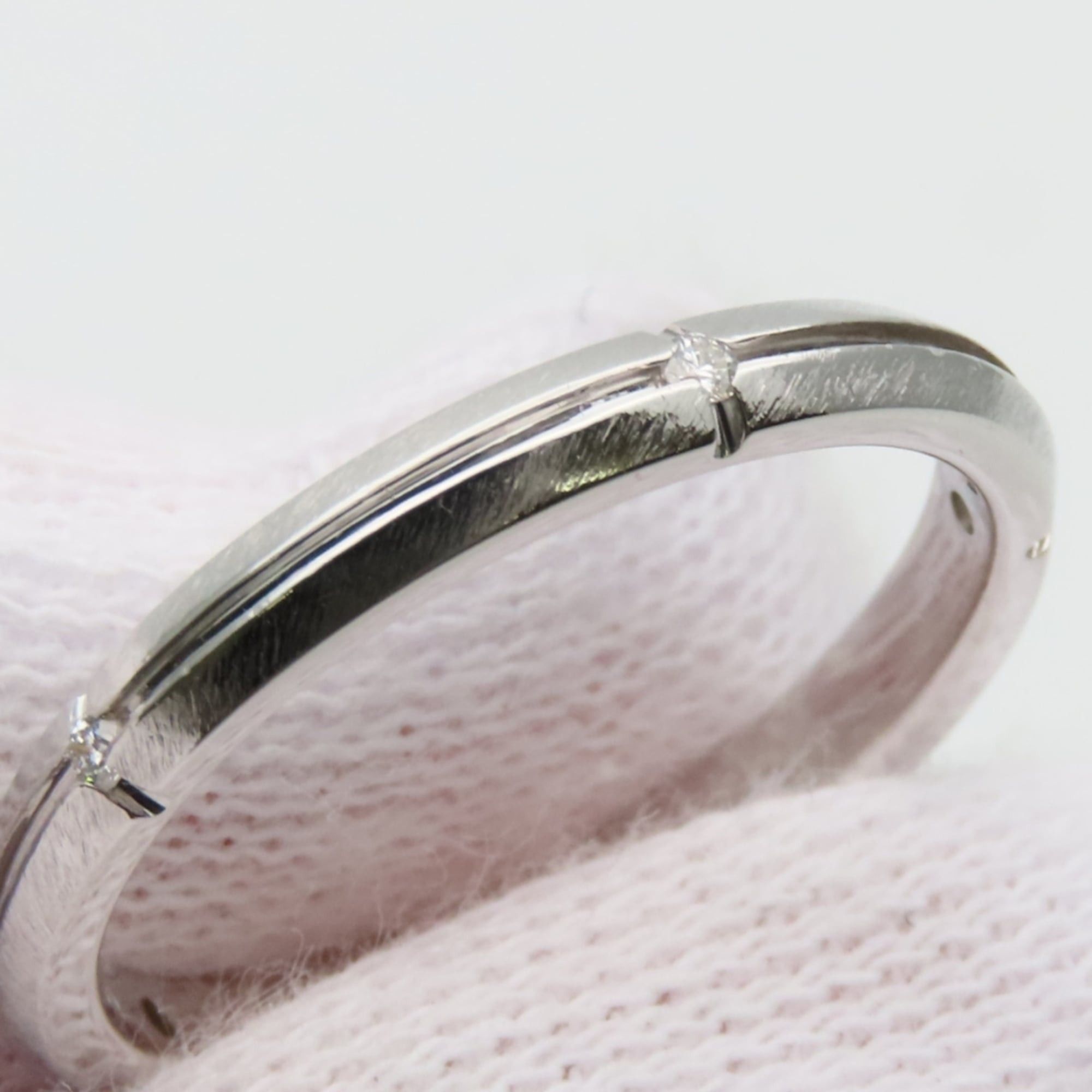 Tiffany & Co. Tiffany & Co. Streamerica Narrow Ring, 18K White Gold with Diamonds, Women's Size ONE SIZE - 8 Thumbnail