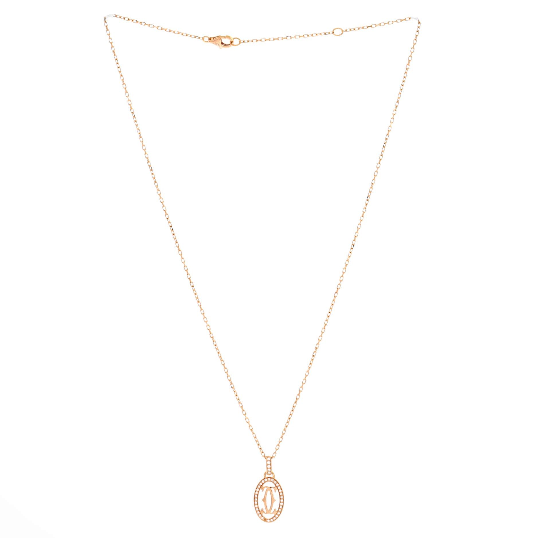 Cartier Double C de Pendant Necklace Size ONE SIZE - 2 Thumbnail