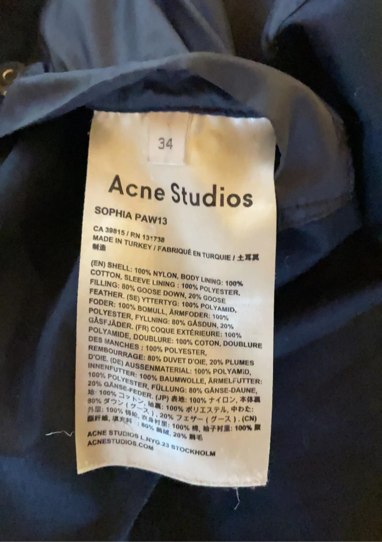 Acne Studios Acne Studios Sophia Down Jacket Size XS / US 0-2 / IT 36-38 - 5 Thumbnail