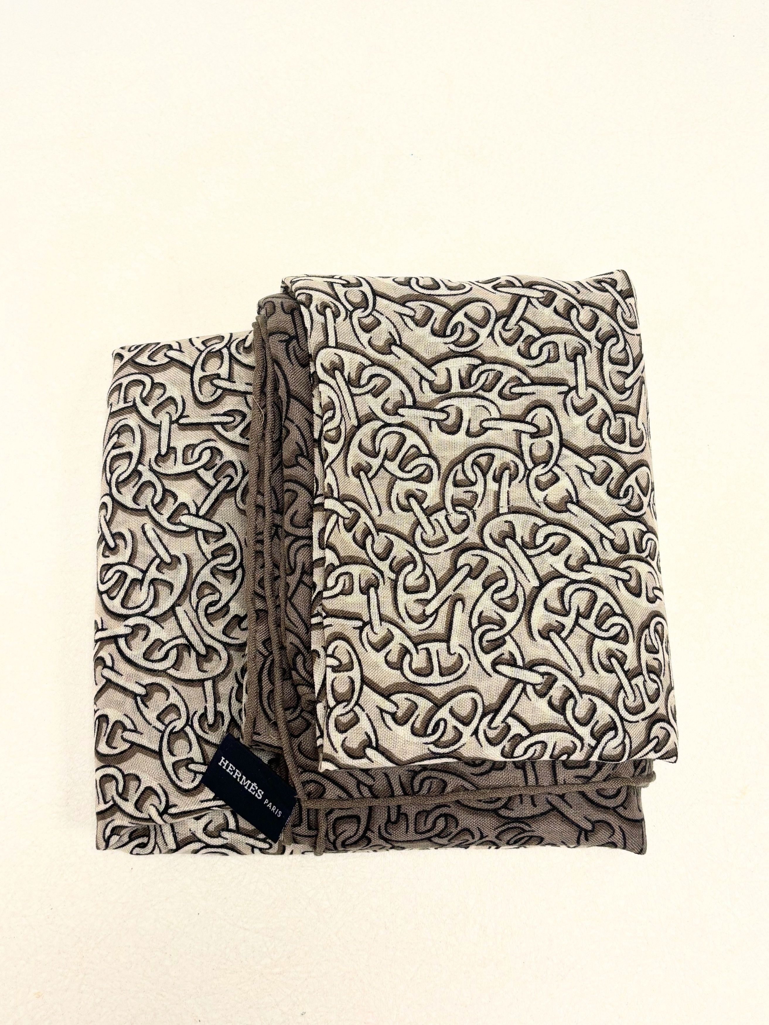 Other HERMÈS Châle Chaine d'ancre Size ONE SIZE - 3 Thumbnail