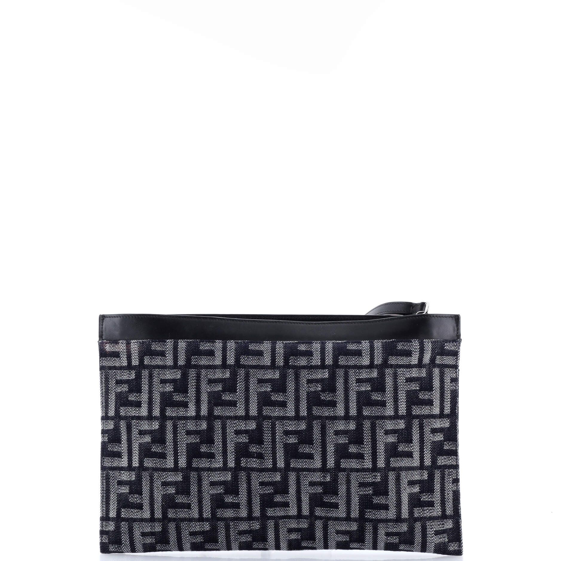 Fendi Flat Zip Wristlet Pouch Size ONE SIZE - 3 Thumbnail