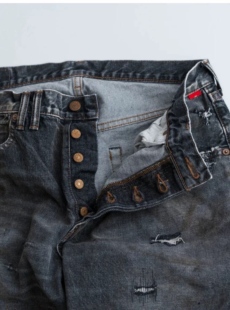 ANACHRONORM Anachronorm Remaked Denim Distressed Jeans Size US 34 / EU 50 - 2 Thumbnail