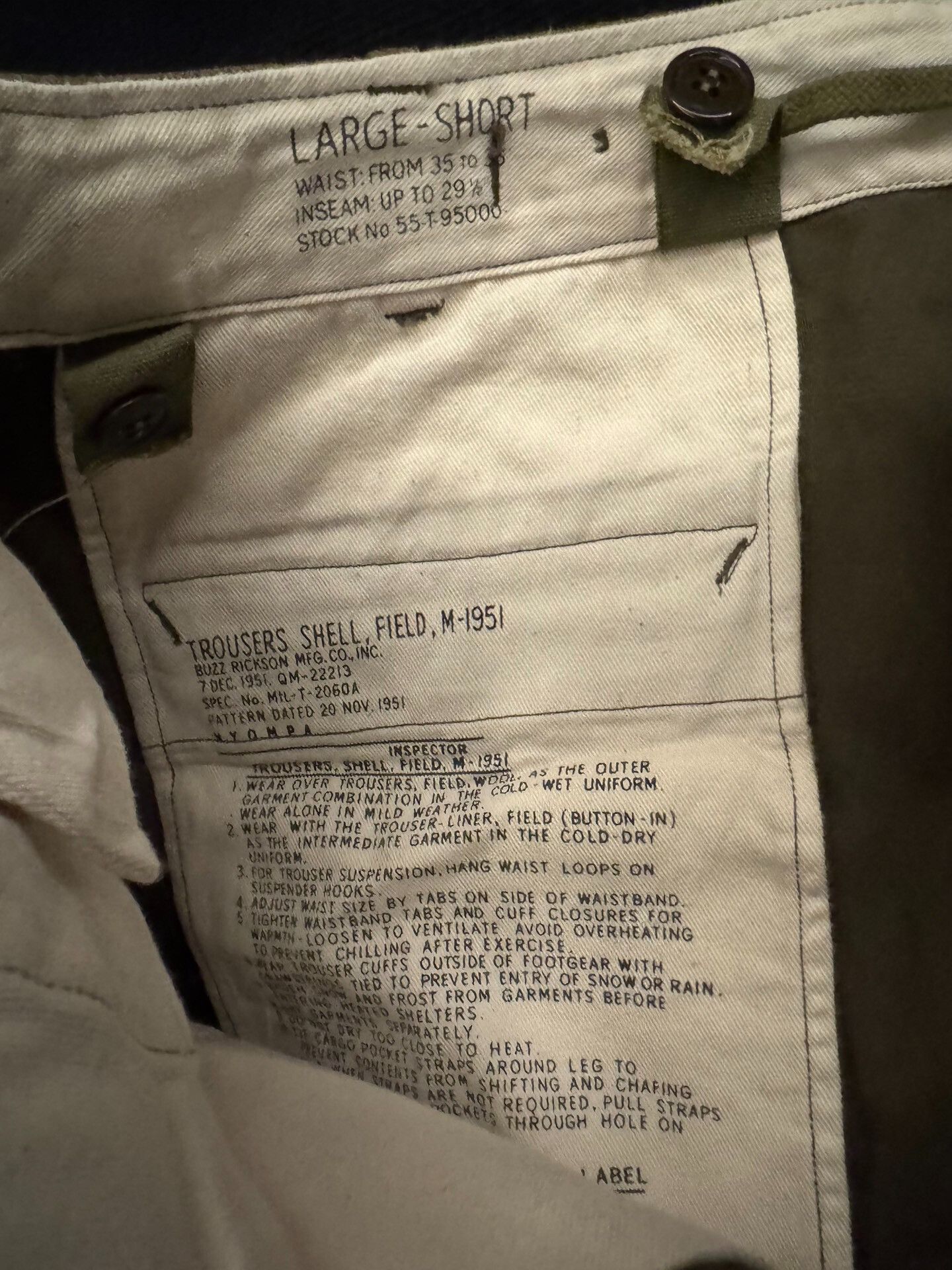 Buzz Rickson's Buzz Rickson's M-51 Military Cargo Pants Size US 34 / EU 50 - 4 Thumbnail