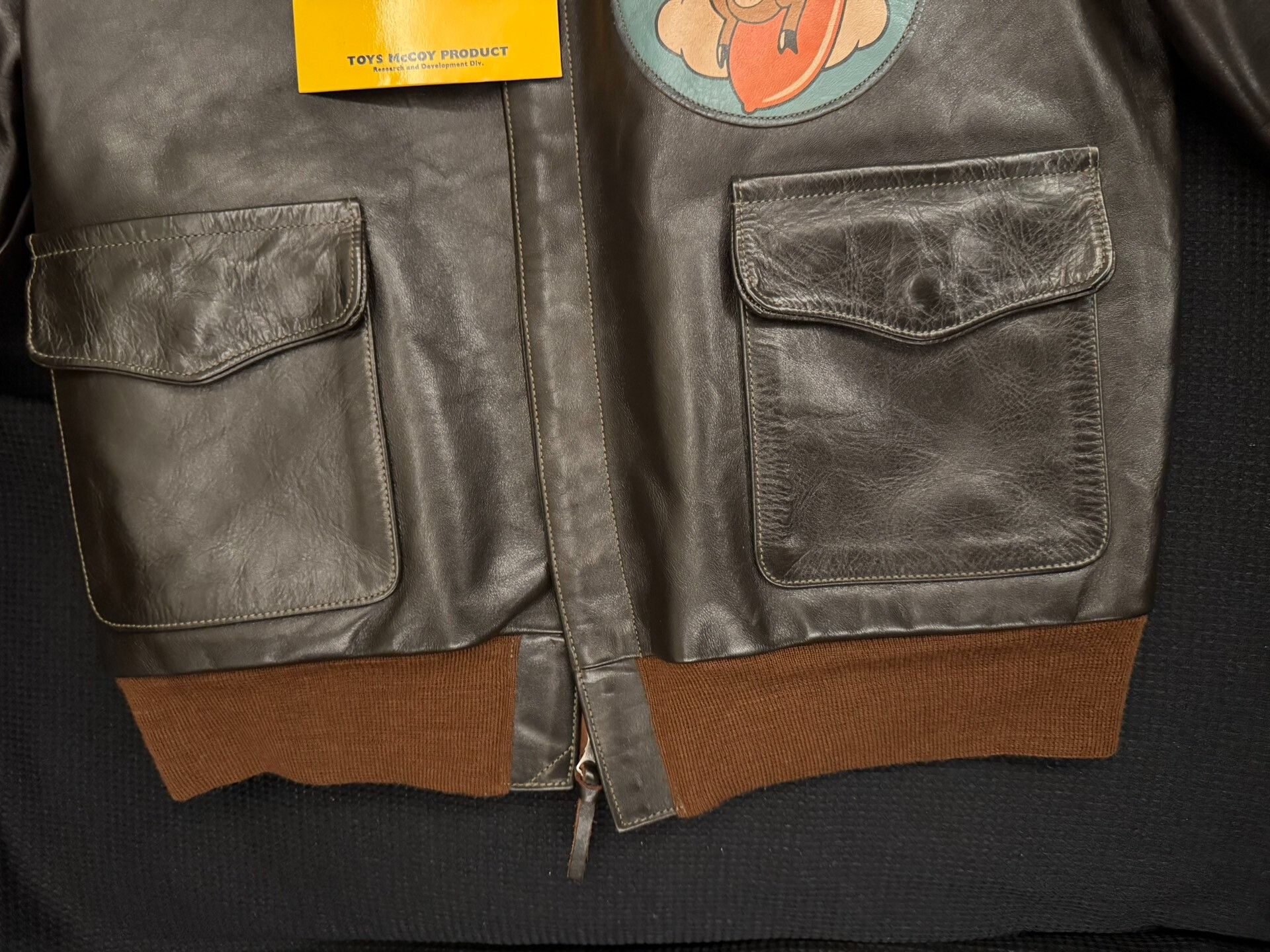 TOYS McCOY TOYS McCOY A-2 Horsehide Nose Art Size US XXS / EU 40 - 5 Thumbnail