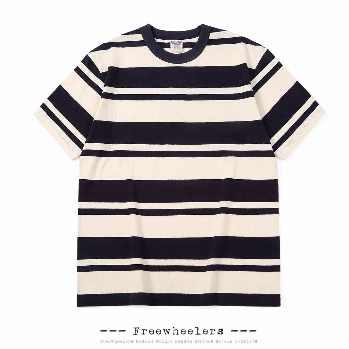 Freewheelers FREEWHEELERS Random Striped Crewneck T-shirt Size US L / EU 52-54 / 3 - 4 Thumbnail