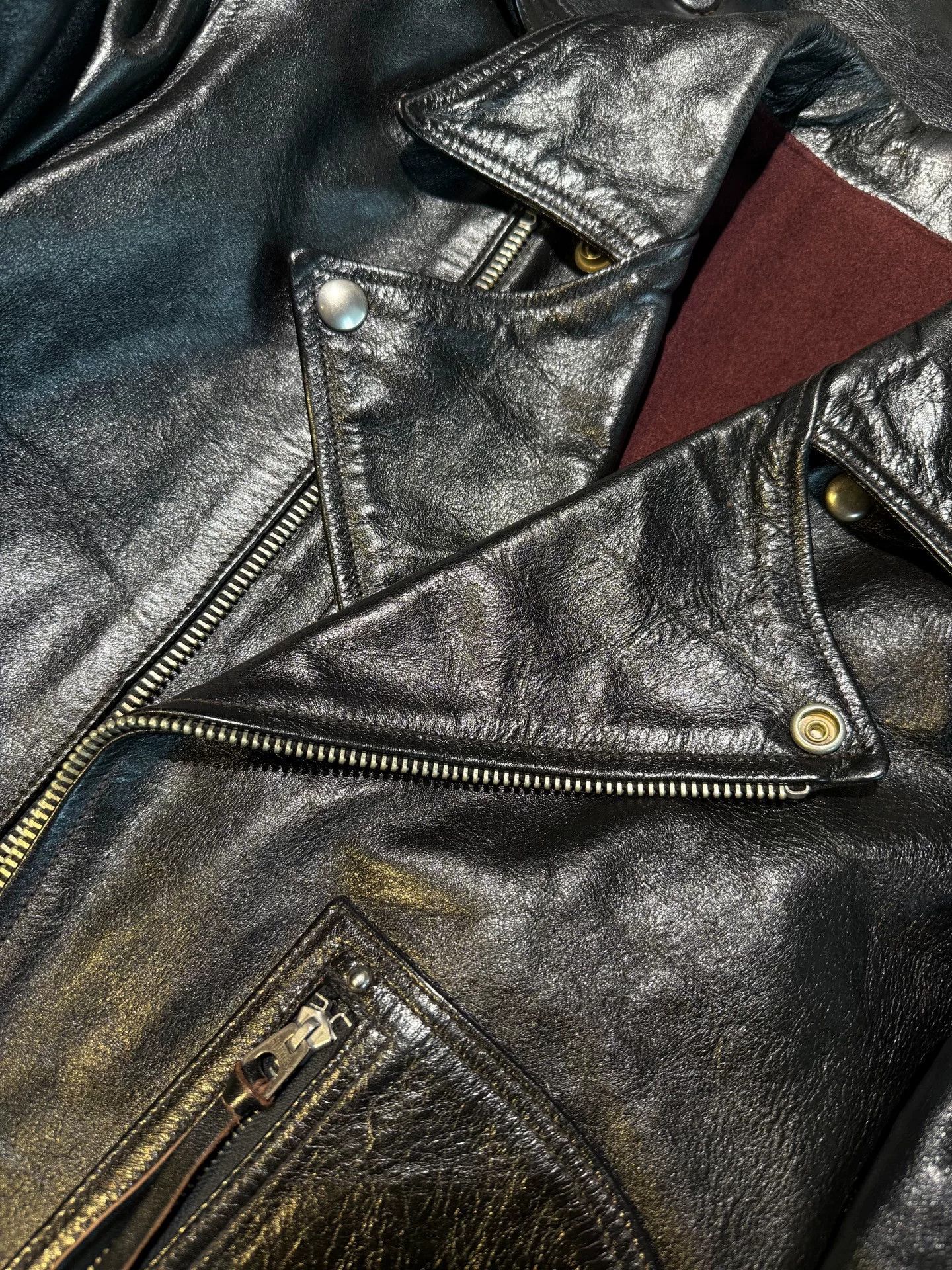 Freewheelers Freewheelers Labrea Horsehide Leather Jacket Size US XXS / EU 40 - 2 Thumbnail