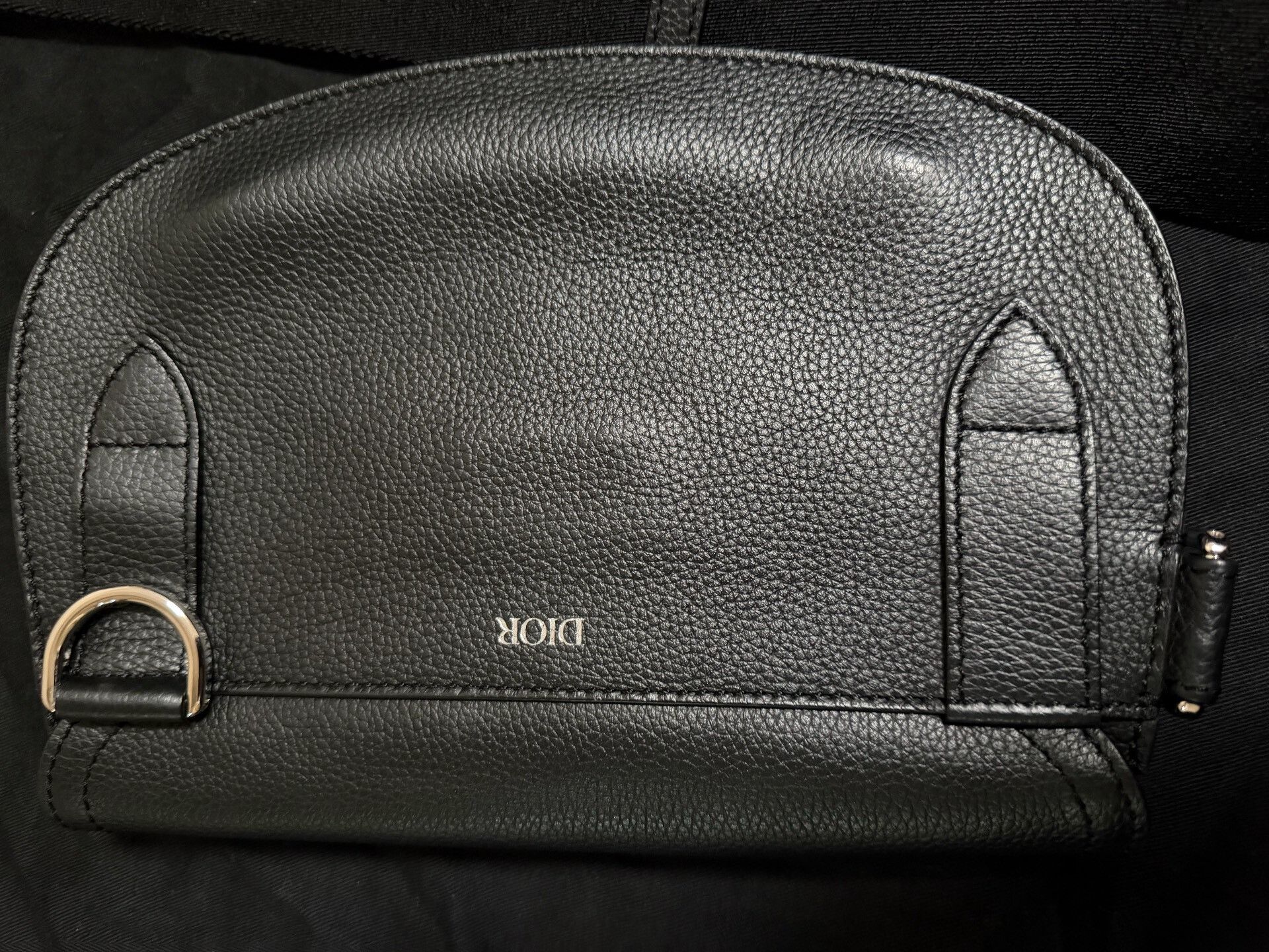 Dior Dior Black Saddle Leather Bag Size ONE SIZE - 5 Thumbnail
