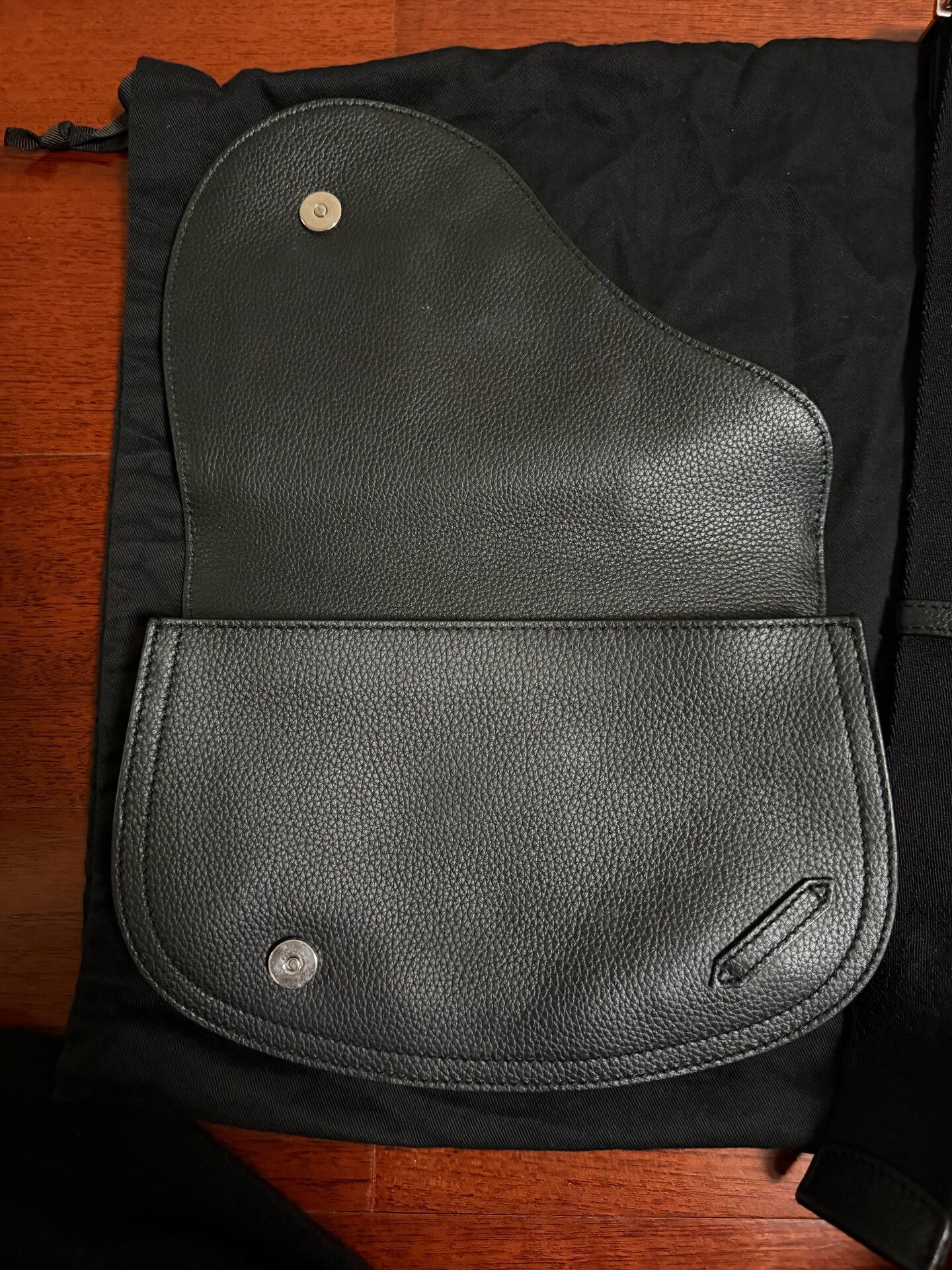 Dior Dior Black Saddle Leather Bag Size ONE SIZE - 3 Thumbnail