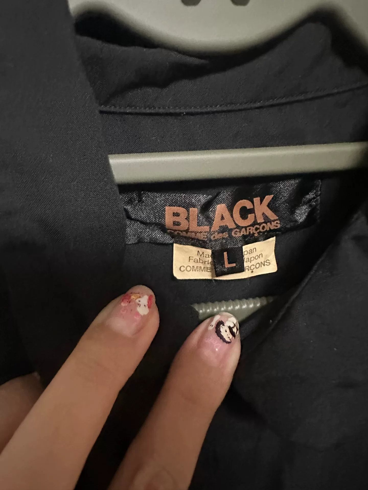 Comme des Garcons CDG Black Shirt in Excellent Condition Size US M / EU 48-50 / 2 - 2 Thumbnail