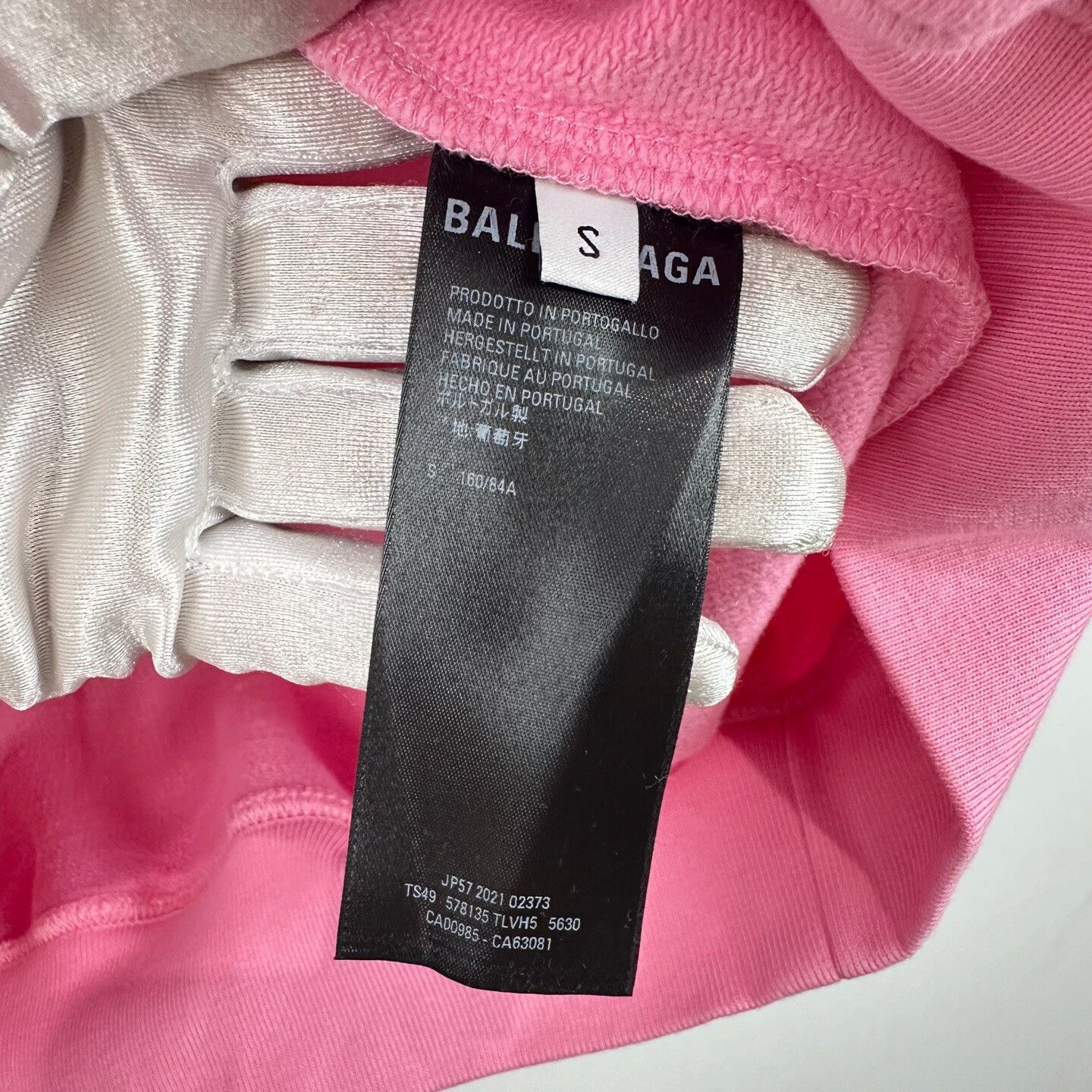 Balenciaga Balenciaga Pink Glitter Logo Hoodie Size S / US 4 / IT 40 - 6 Thumbnail