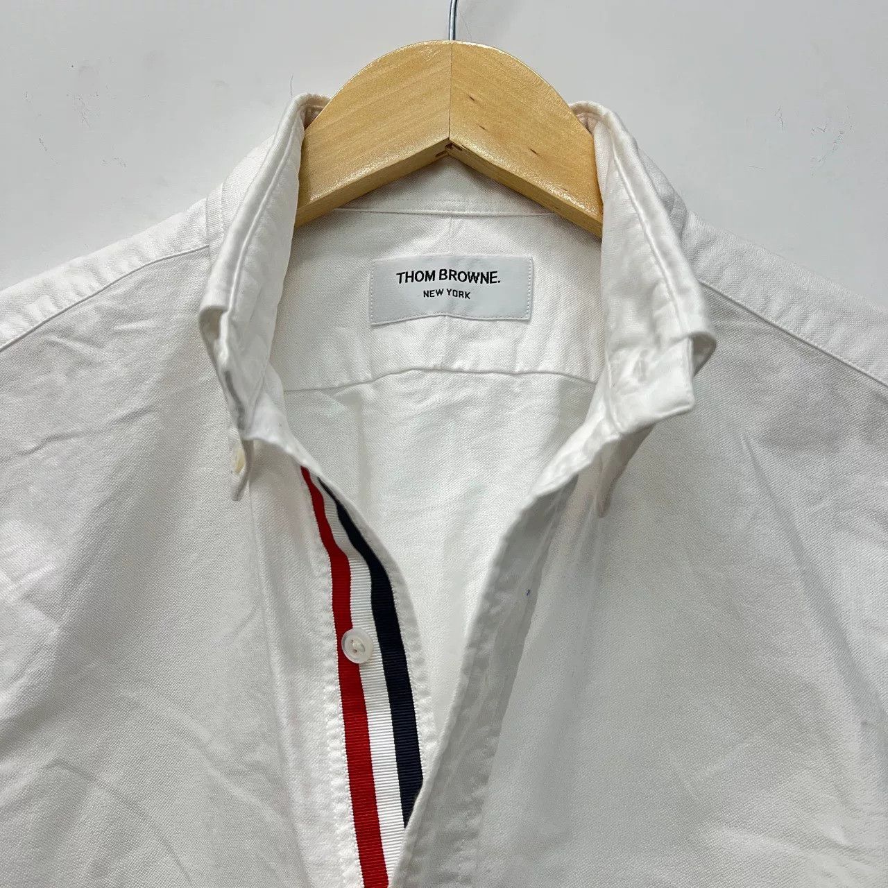 Thom Browne Thom Browne Button-Up Long Sleeve Shirt Size US M / EU 48-50 / 2 - 3 Thumbnail