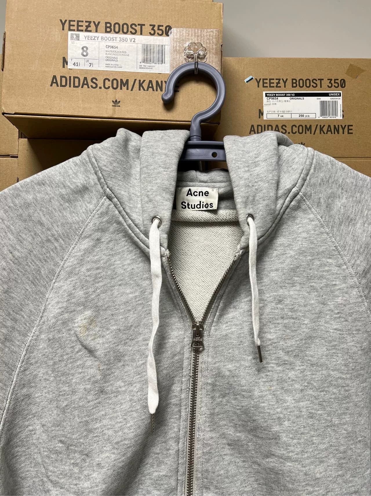 Acne Studios Acne Studios Side Zip Hooded Sweatshirt Size US S / EU 44-46 / 1 - 3 Thumbnail