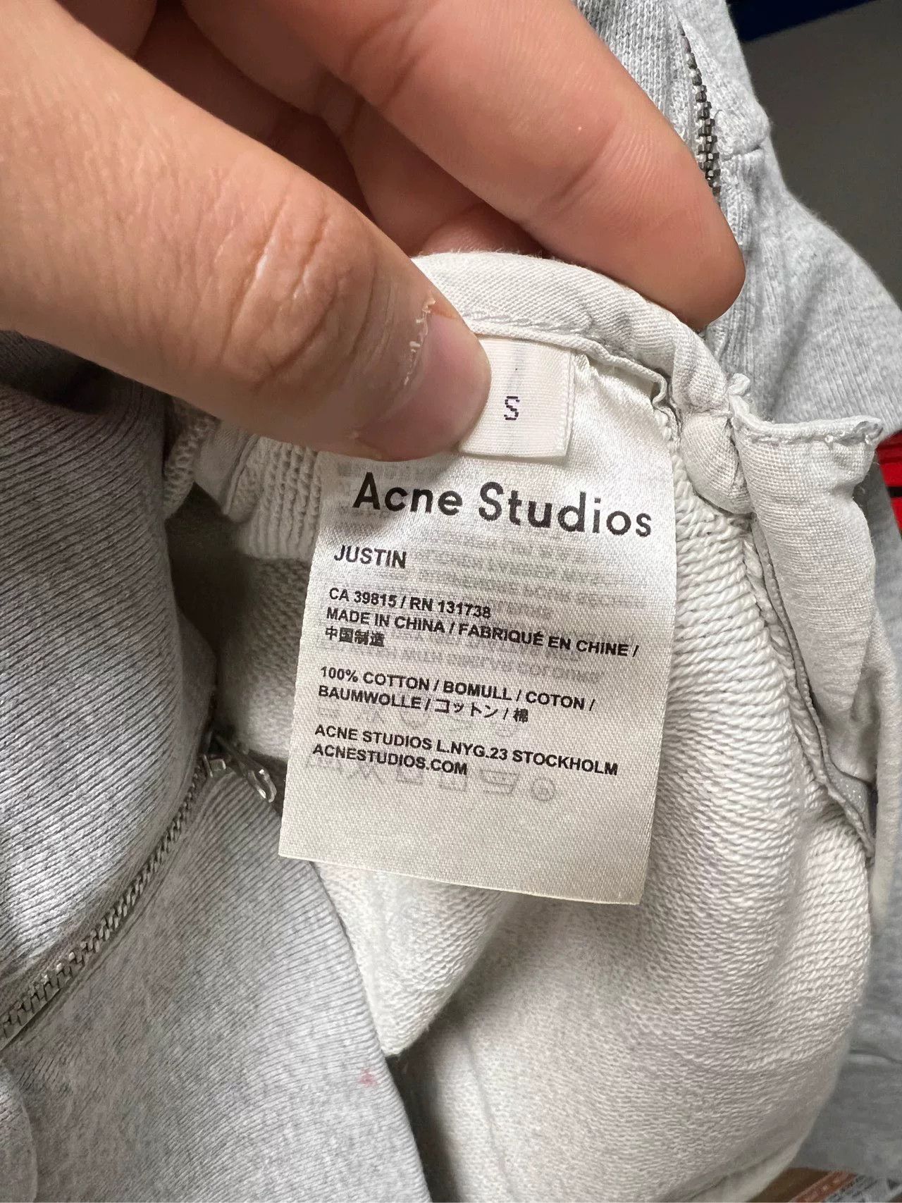 Acne Studios Acne Studios Side Zip Hooded Sweatshirt Size US S / EU 44-46 / 1 - 4 Thumbnail