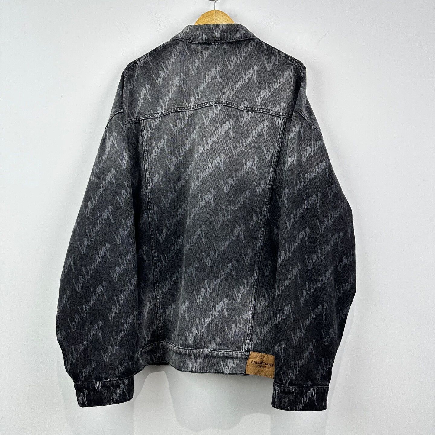 Balenciaga Balenciaga Oversized Denim Jacket with Logo Size US M / EU 48-50 / 2 - 2 Thumbnail