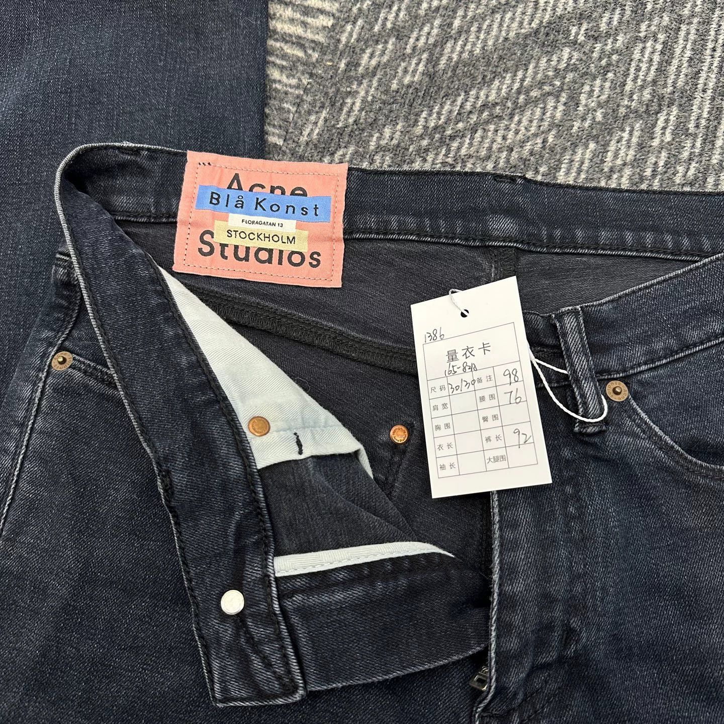 Acne Studios Acne Studios Dark Blue Denim Jeans 30 Size US 30 / EU 46 - 3 Thumbnail