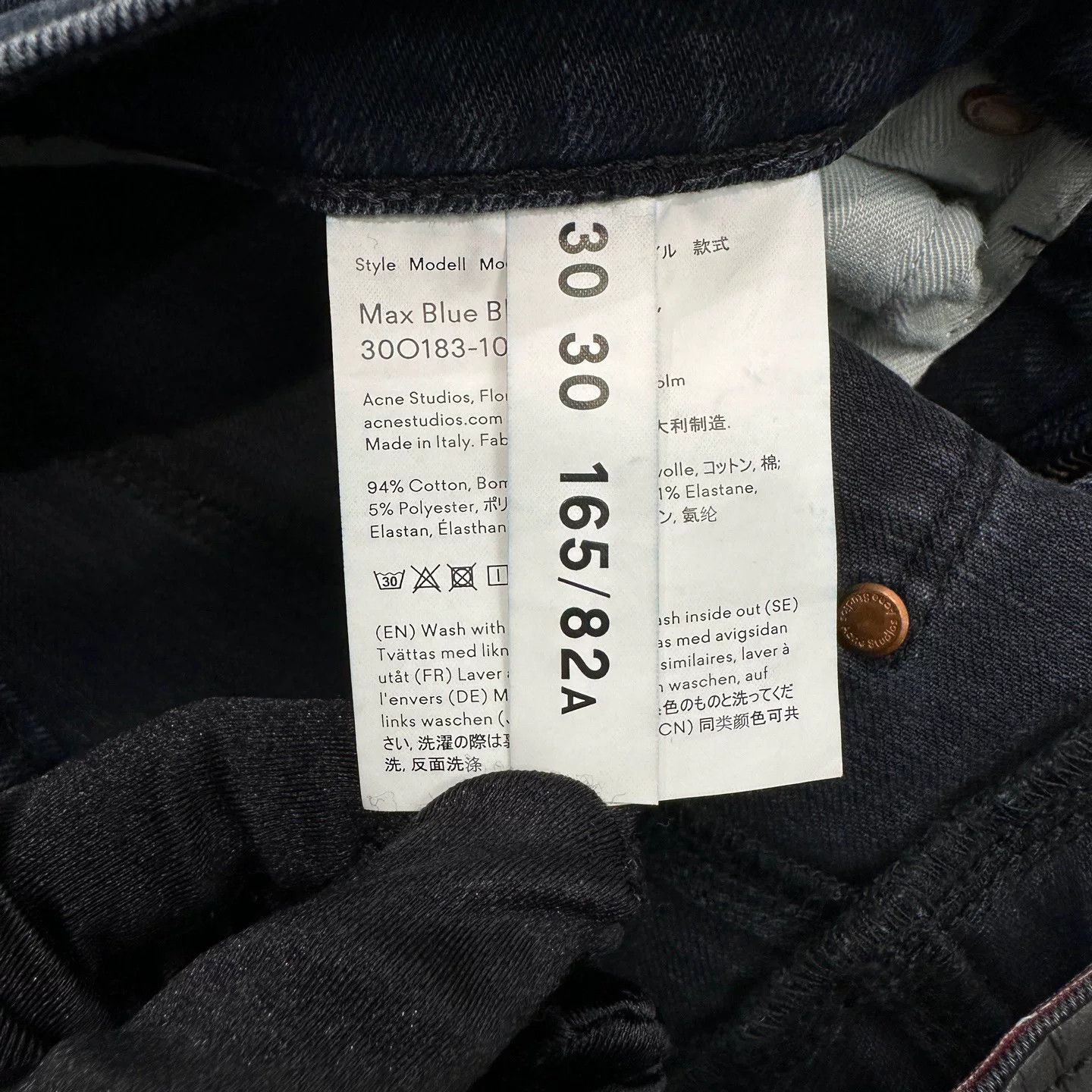 Acne Studios Acne Studios Dark Blue Denim Jeans 30 Size US 30 / EU 46 - 5 Thumbnail