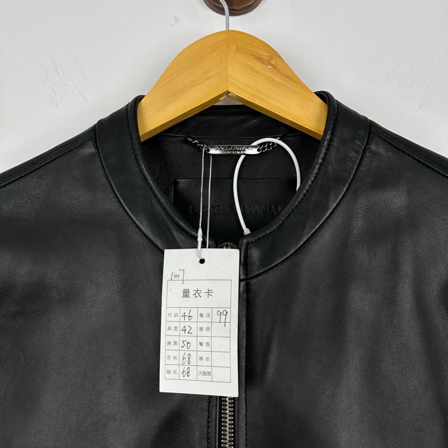 Dolce & Gabbana Dolce&Gabbana Black Leather Jacket Size 46 Size US S / EU 44-46 / 1 - 3 Thumbnail