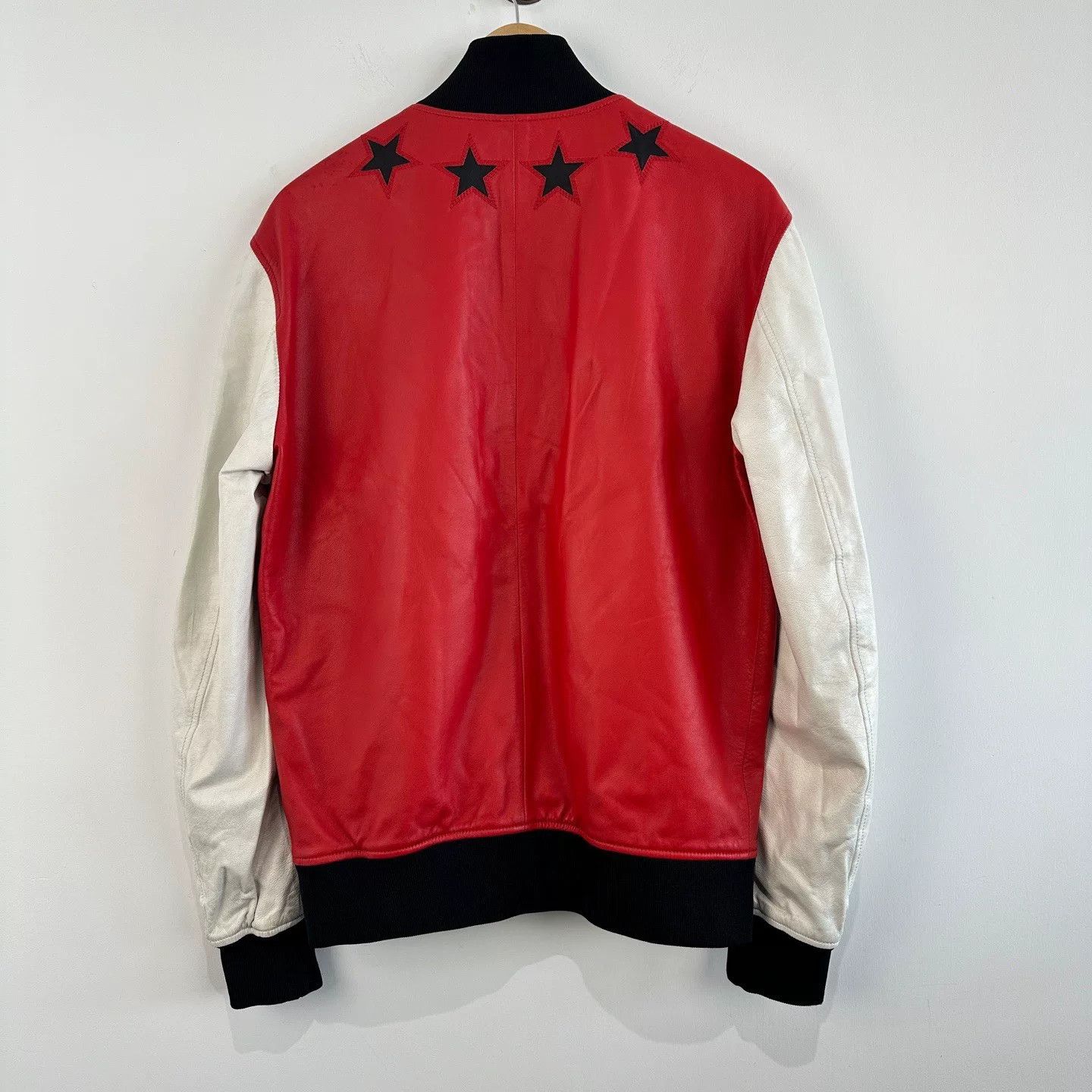 Givenchy Givenchy Leather Star Baseball Jacket Size US M / EU 48-50 / 2 - 2 Thumbnail