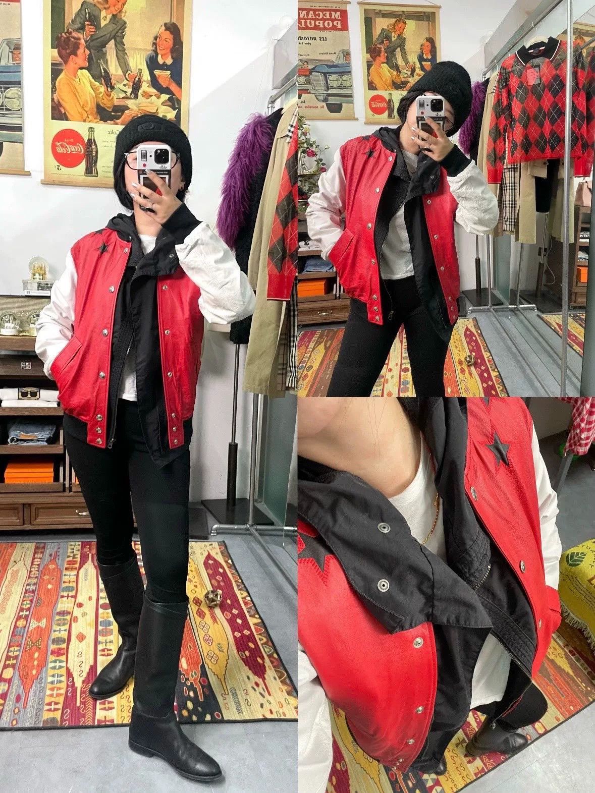 Givenchy Givenchy Leather Star Baseball Jacket Size US M / EU 48-50 / 2 - 9 Thumbnail