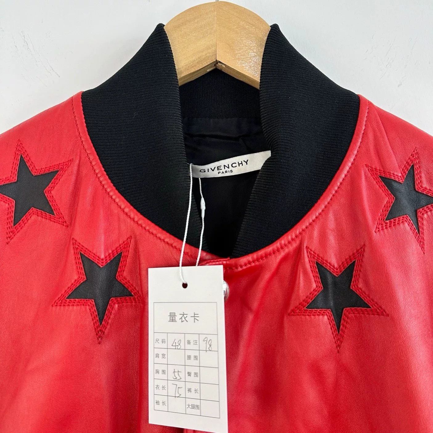 Givenchy Givenchy Leather Star Baseball Jacket Size US M / EU 48-50 / 2 - 3 Thumbnail