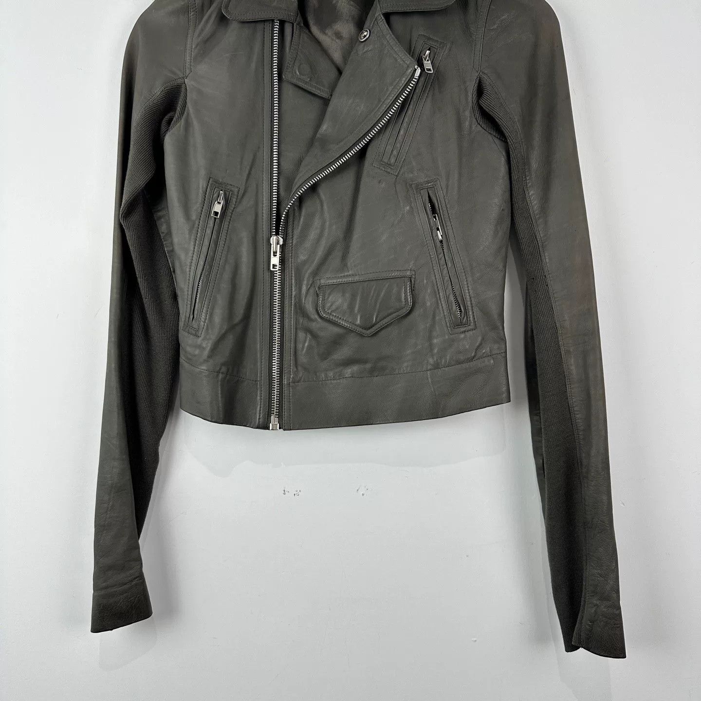 Rick Owens Rick Owens Brown Leather Biker Jacket Size US S / EU 44-46 / 1 - 4 Thumbnail