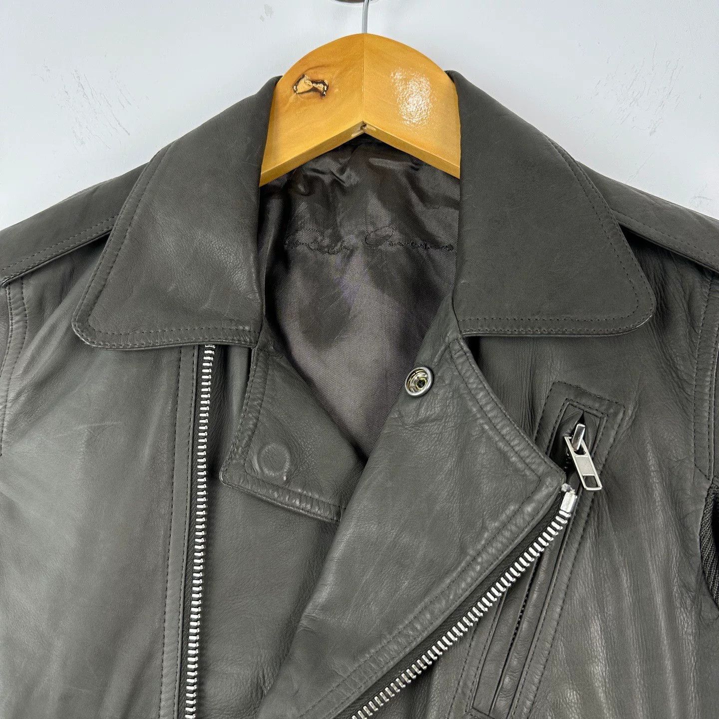Rick Owens Rick Owens Brown Leather Biker Jacket Size US S / EU 44-46 / 1 - 3 Thumbnail