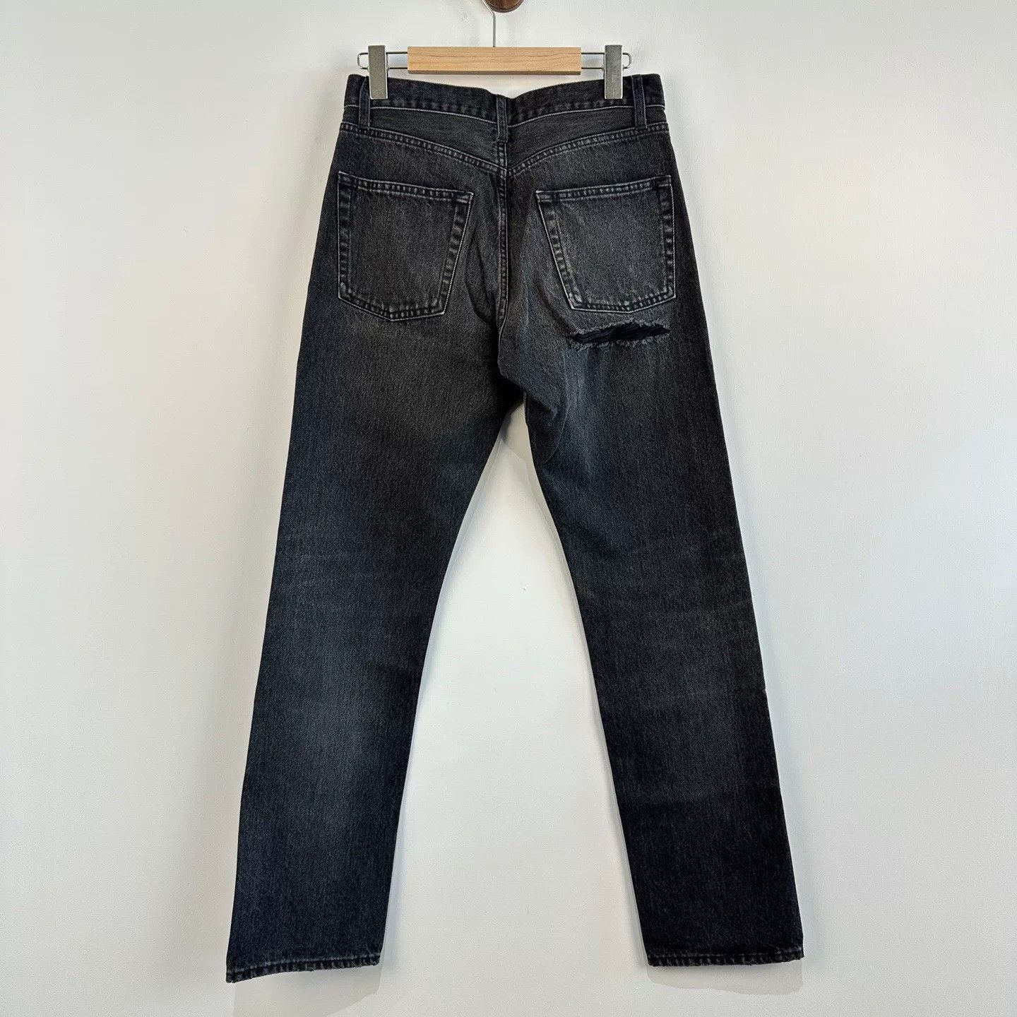 Balenciaga Balenciaga Distressed Denim Pants Size 26 Size 26" / US 2 / IT 38 - 2 Thumbnail