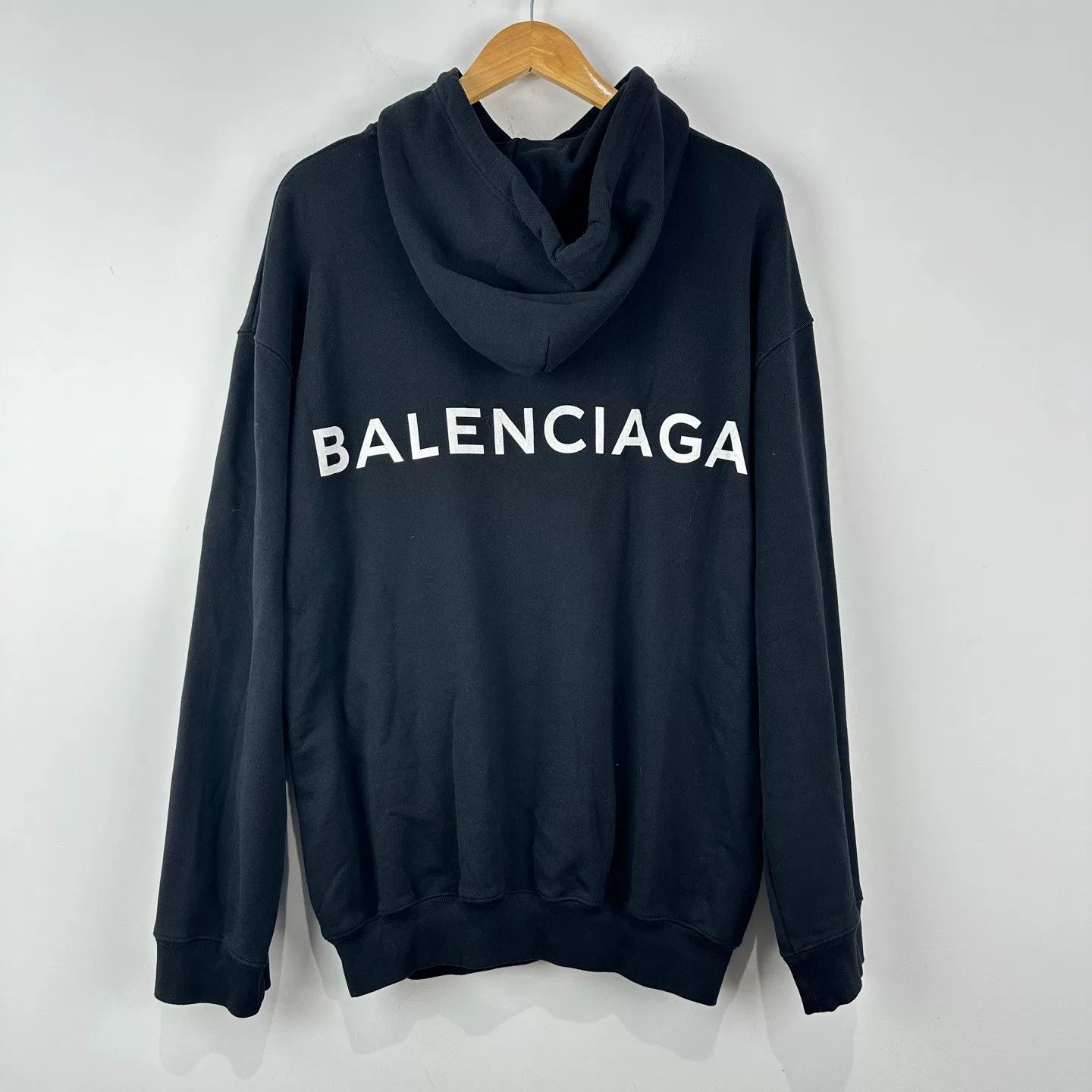 Balenciaga Balenciaga Logo Hooded Sweatshirt M Size Size US M / EU 48-50 / 2 - 2 Thumbnail