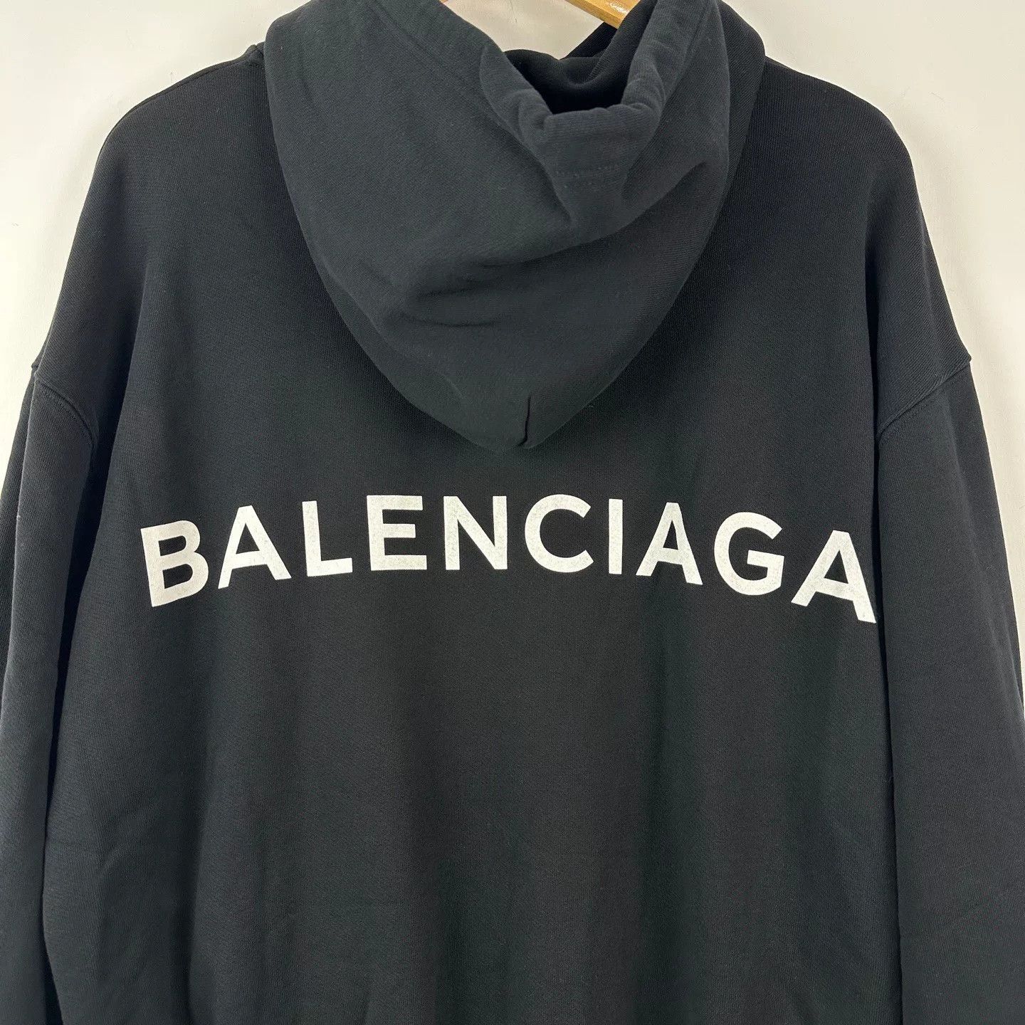 Balenciaga Balenciaga Logo Hooded Sweatshirt M Size Size US M / EU 48-50 / 2 - 4 Thumbnail