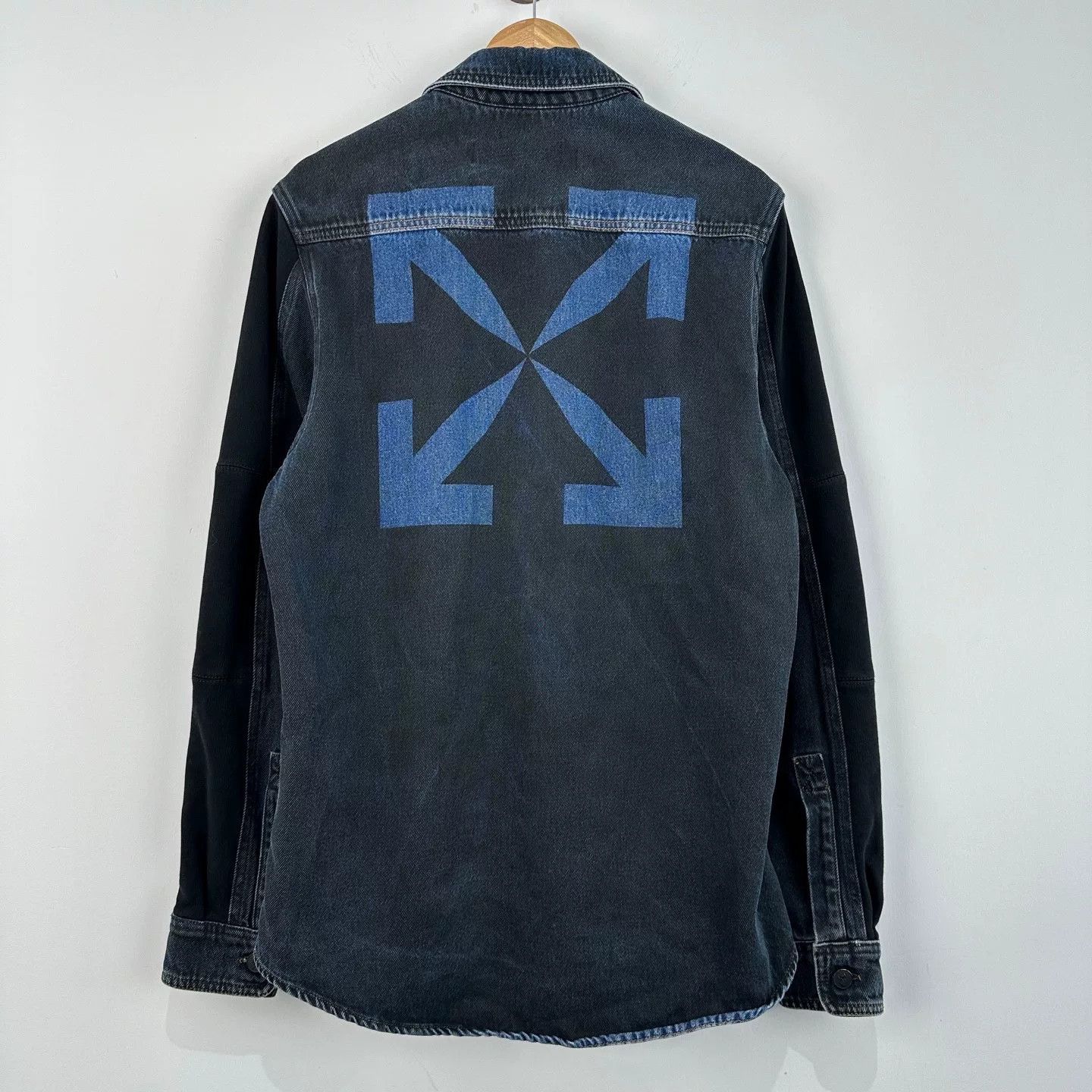 Off-White Off-White Arrow Washed Denim Jacket Size US M / EU 48-50 / 2 - 2 Thumbnail