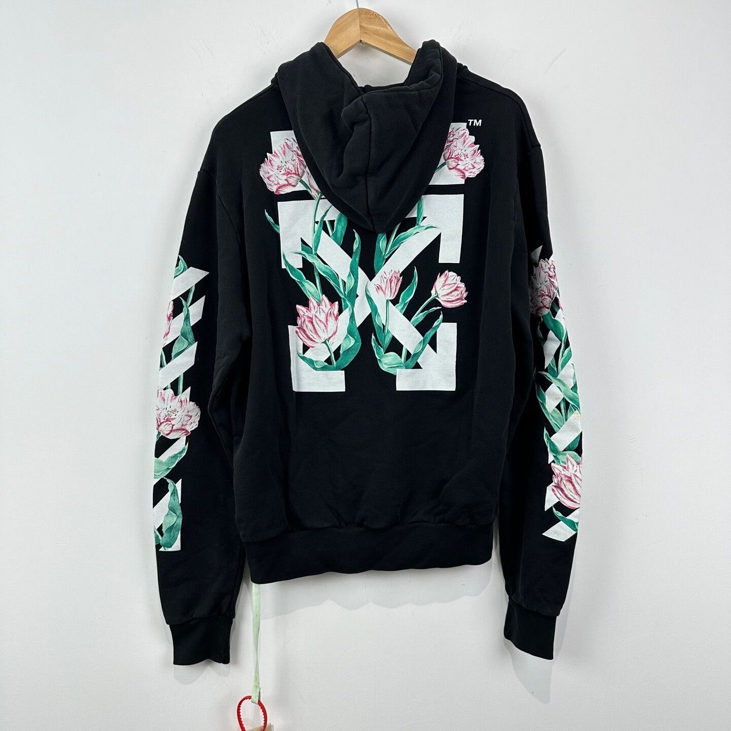 Off-White Off-White Floral Arrow Hoodie Size S Size S / US 4 / IT 40 - 2 Thumbnail
