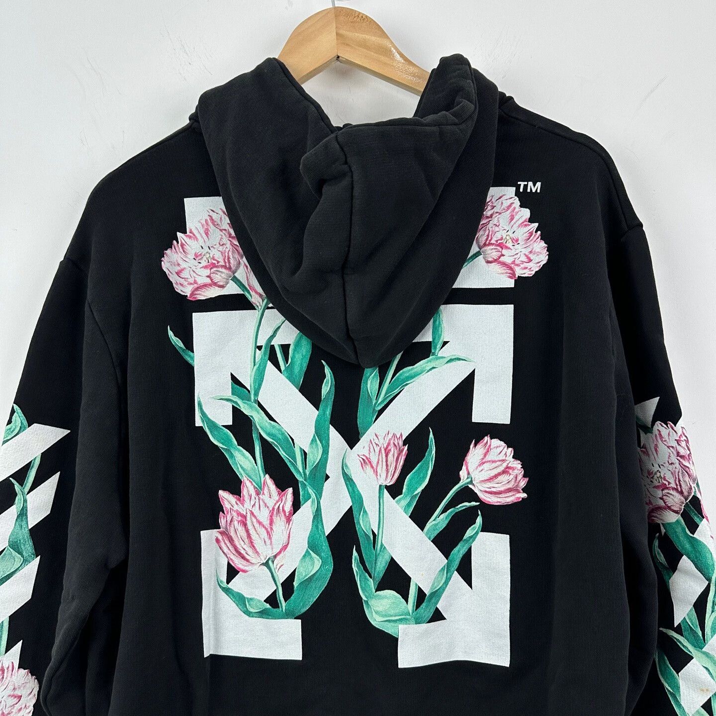 Off-White Off-White Floral Arrow Hoodie Size S Size S / US 4 / IT 40 - 4 Thumbnail