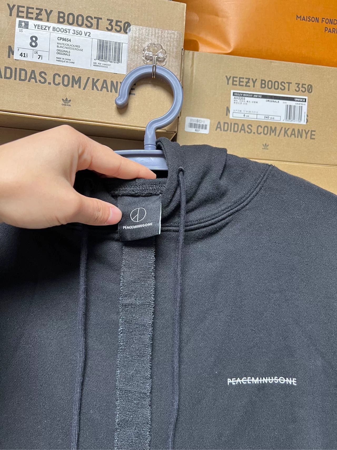 peaceminusone Peaceminusone Black Hoodie Size M Size US M / EU 48-50 / 2 - 3 Thumbnail