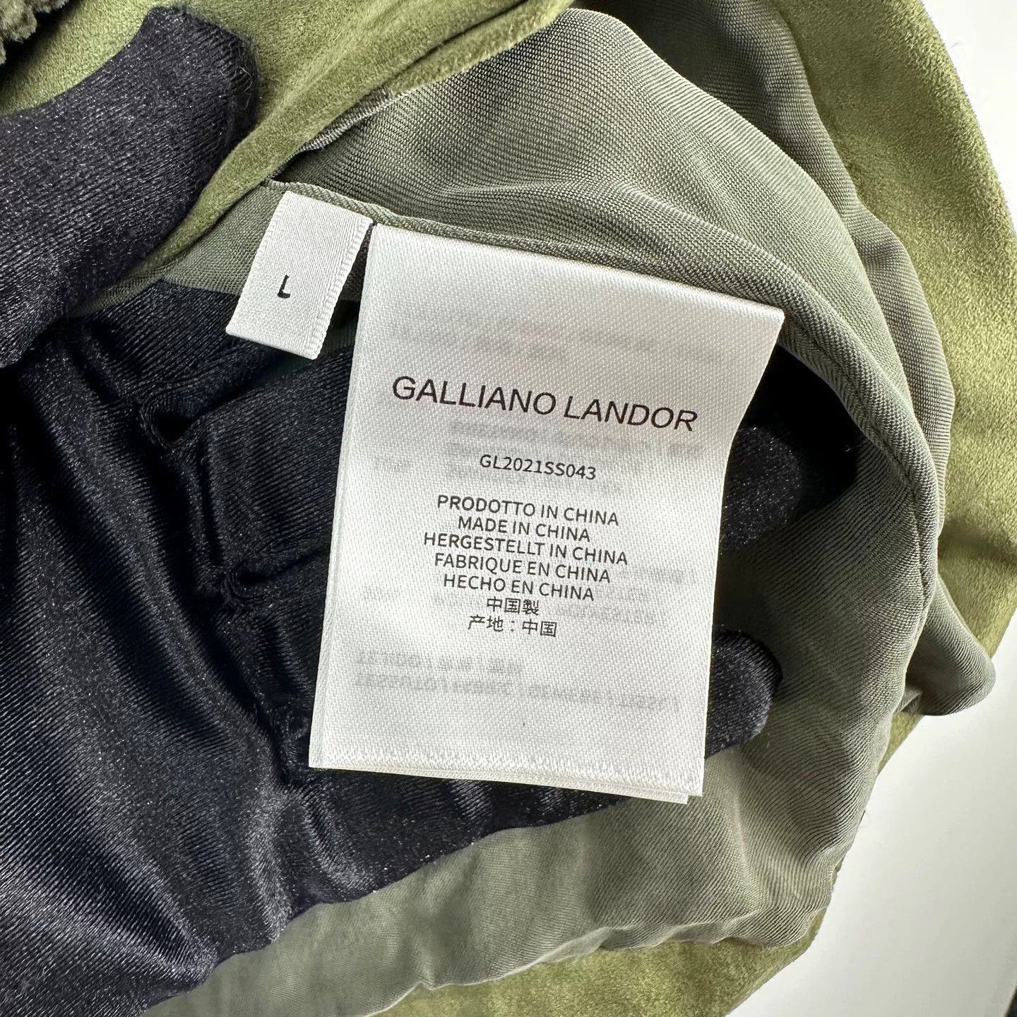 John Galliano Galliano Landor Suede and Corduroy Shirt Size US L / EU 52-54 / 3 - 6 Thumbnail