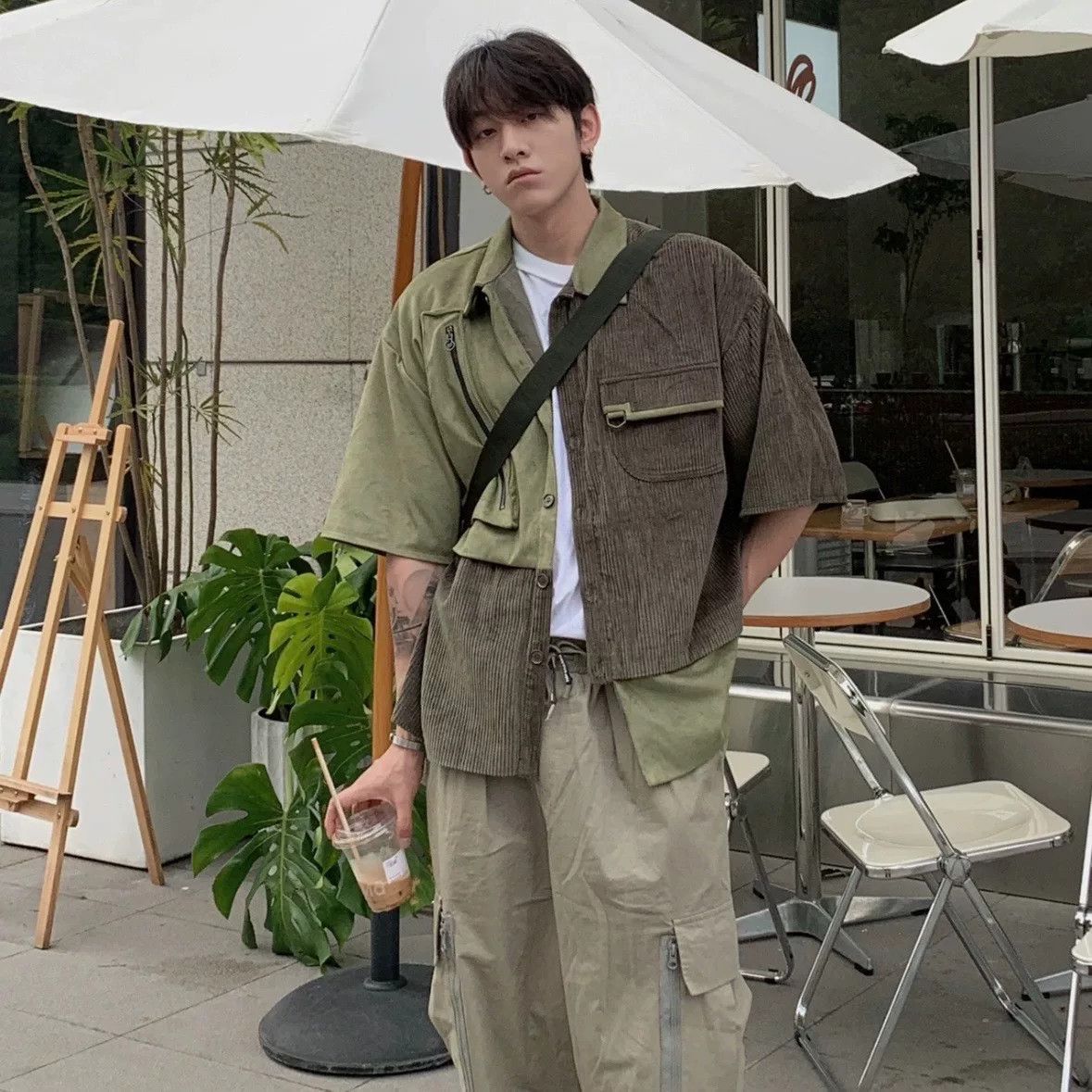 John Galliano Galliano Landor Suede and Corduroy Shirt Size US L / EU 52-54 / 3 - 8 Thumbnail
