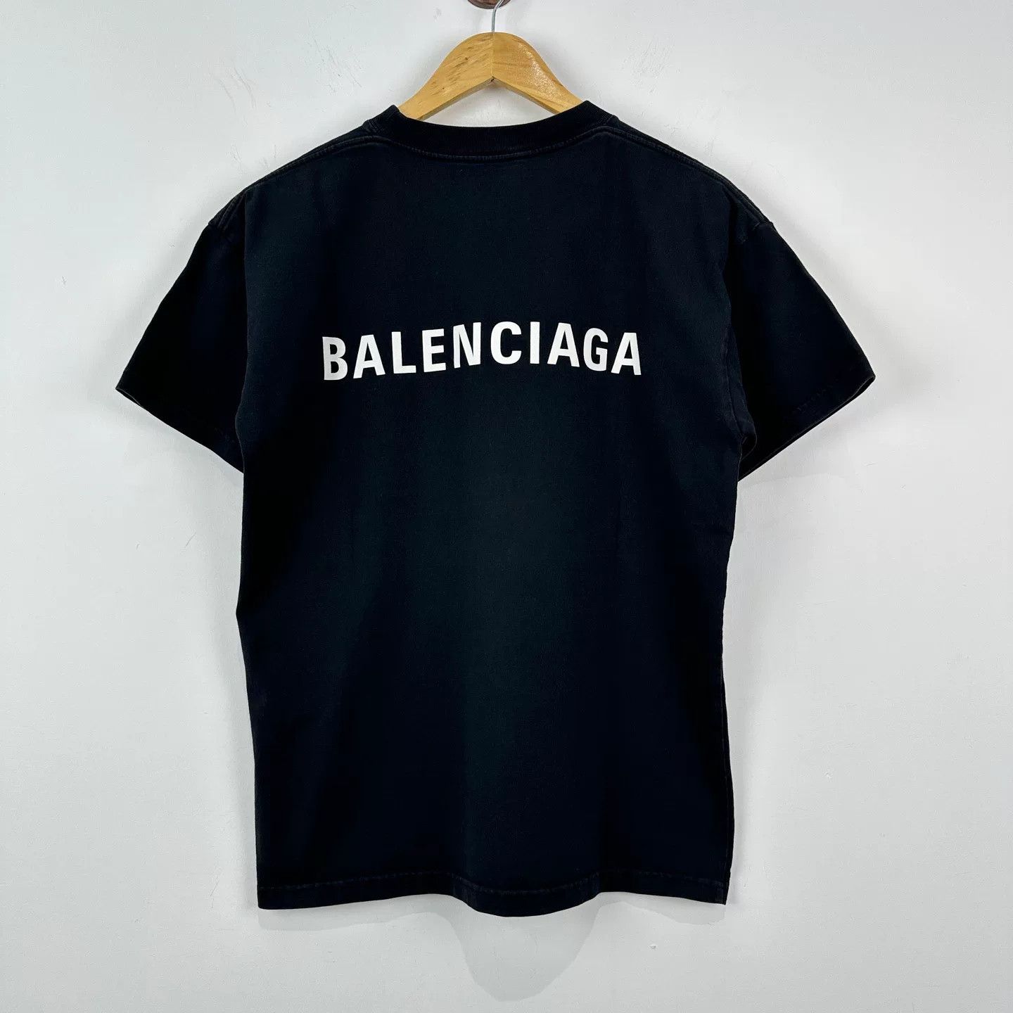 Balenciaga Balenciaga Black Logo Short Sleeve T-Shirt Size US XS / EU 42 / 0 - 2 Thumbnail