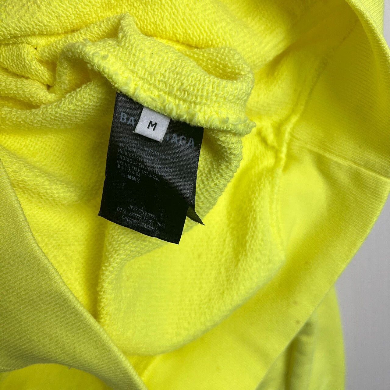 Balenciaga Balenciaga Neon Green Hoodie Size M Size US M / EU 48-50 / 2 - 5 Thumbnail