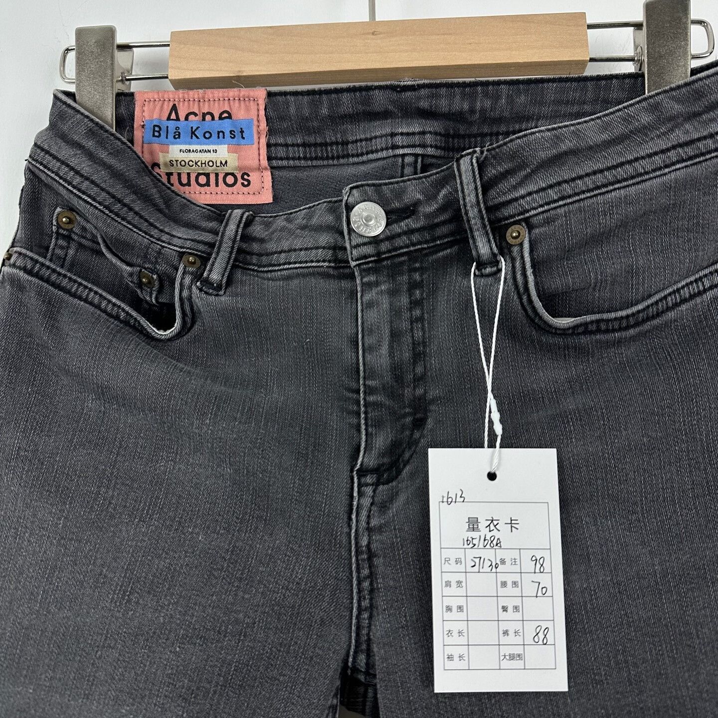 Acne Studios Acne Studios Climb Used Black Jeans Size US 27 - 3 Thumbnail