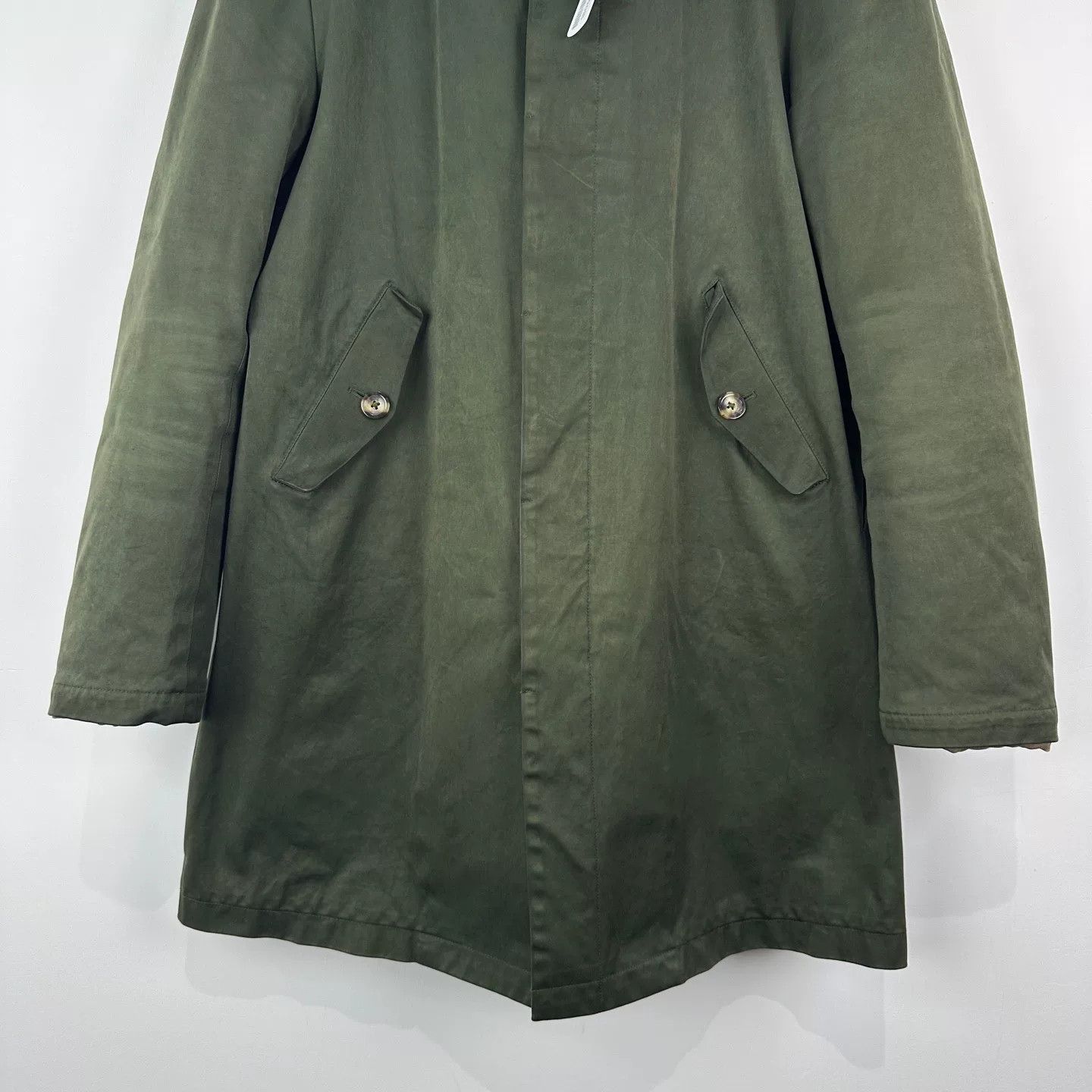 Givenchy Givenchy Olive Green Cotton Coat Size US M / EU 48-50 / 2 - 4 Thumbnail
