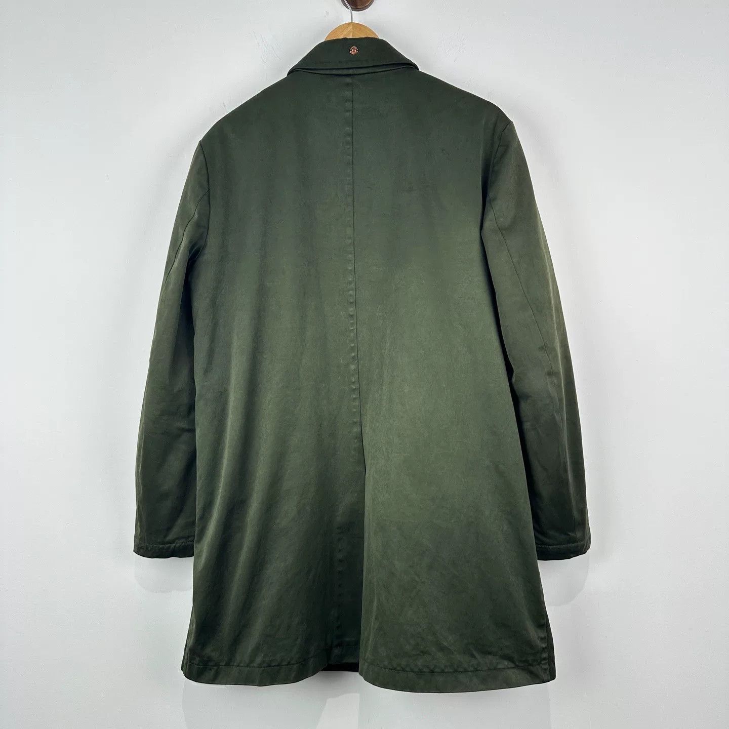 Givenchy Givenchy Olive Green Cotton Coat Size US M / EU 48-50 / 2 - 2 Thumbnail