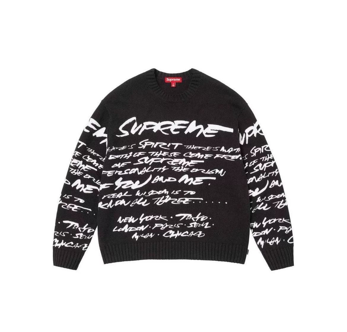 Supreme Supreme SS24 Week1 Futura Sweater Black Size US L / EU 52-54 / 3 - 2 Thumbnail