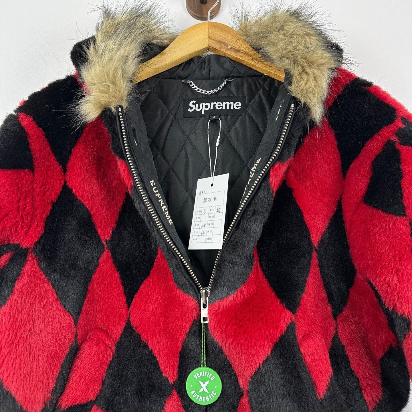 Supreme Supreme Diamond Pattern Fur Coat Size S / US 4 / IT 40 - 3 Thumbnail
