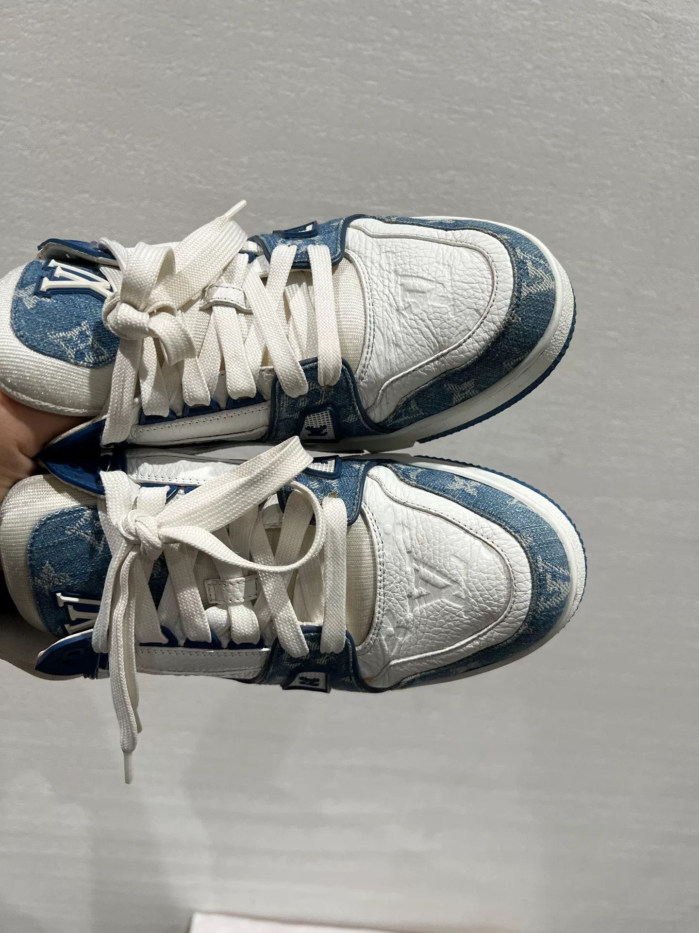 Louis Vuitton Louis Vuitton Denim Trainer Sneakers for Sale Size US 9 / EU 42 - 4 Thumbnail