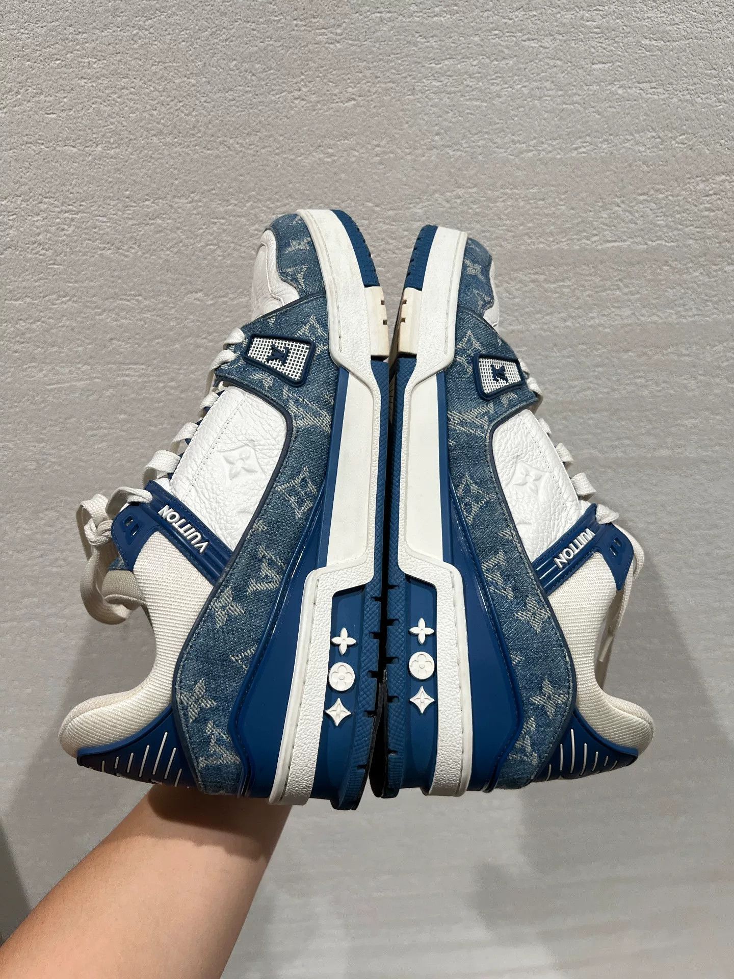 Louis Vuitton Louis Vuitton Denim Trainer Sneakers for Sale Size US 9 / EU 42 - 3 Thumbnail