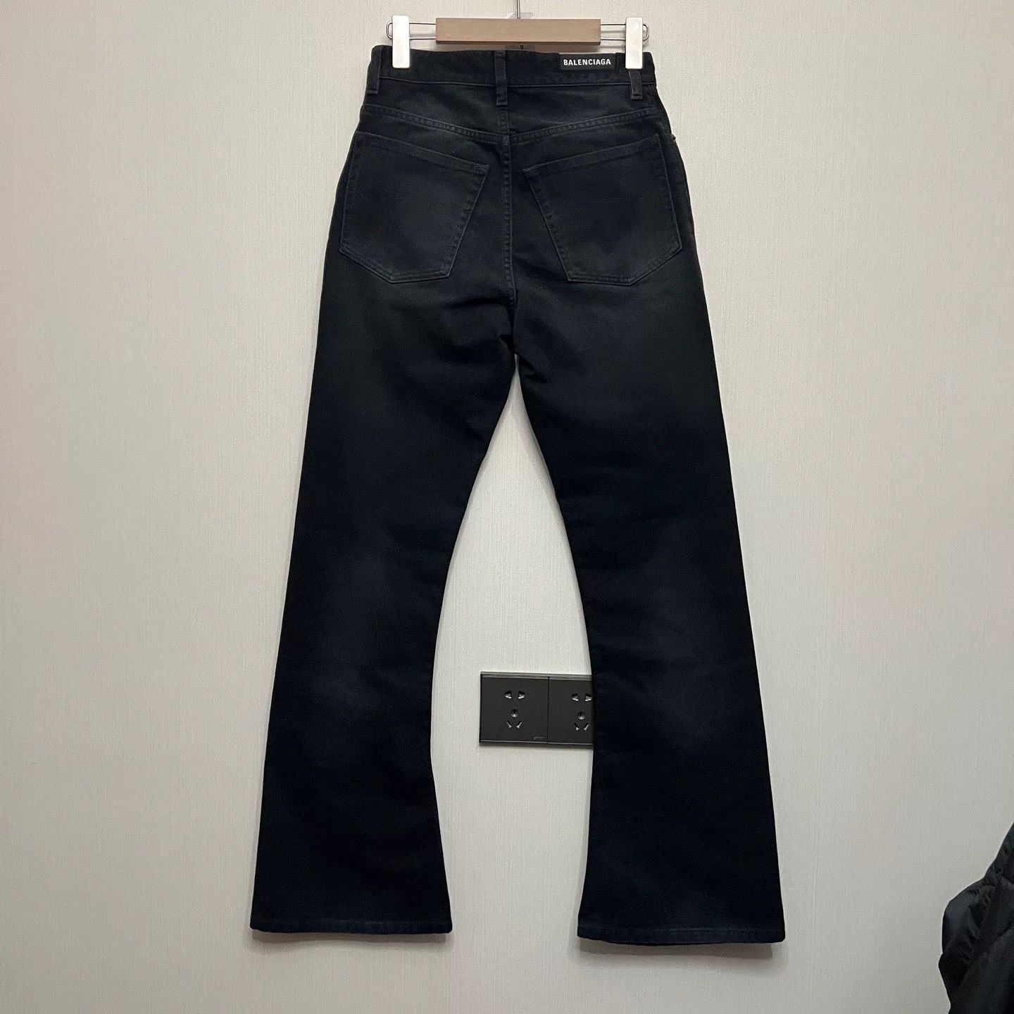 Balenciaga Balenciaga Bootcut Black Denim Jeans Size 26" / US 2 / IT 38 - 2 Thumbnail