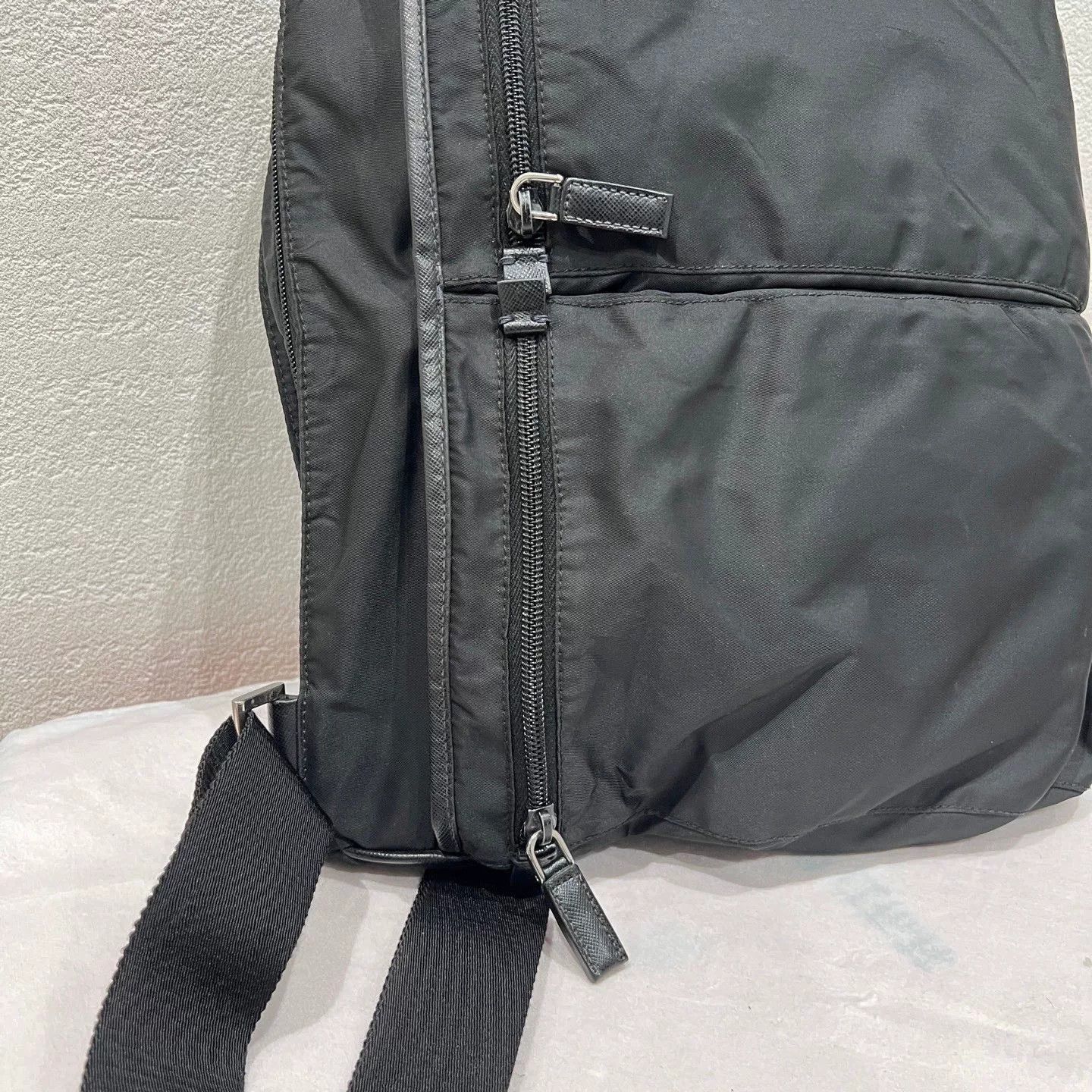 Prada Prada Nylon Messenger Bag with Leather Trim Size ONE SIZE - 7 Thumbnail