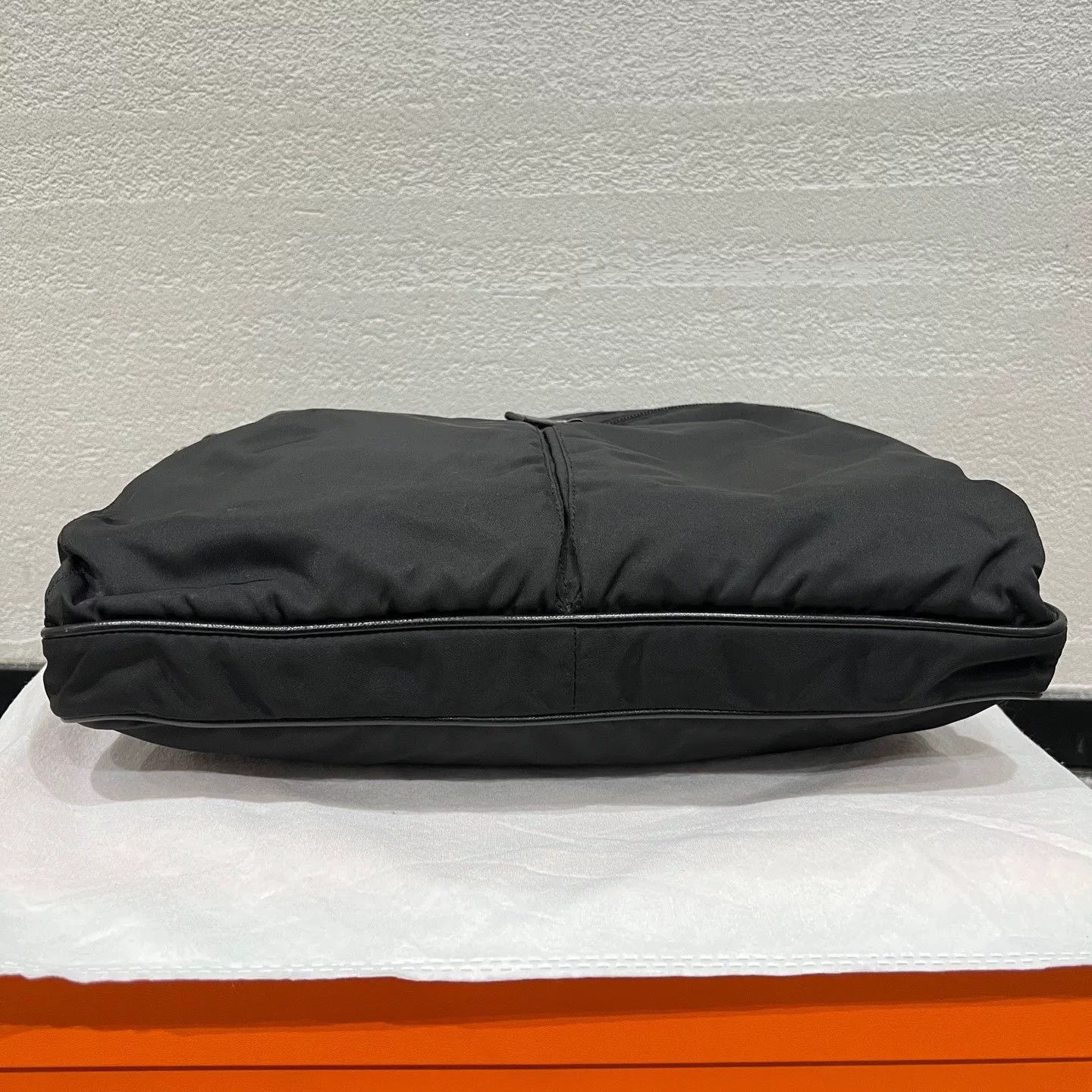 Prada Prada Nylon Messenger Bag with Leather Trim Size ONE SIZE - 5 Thumbnail