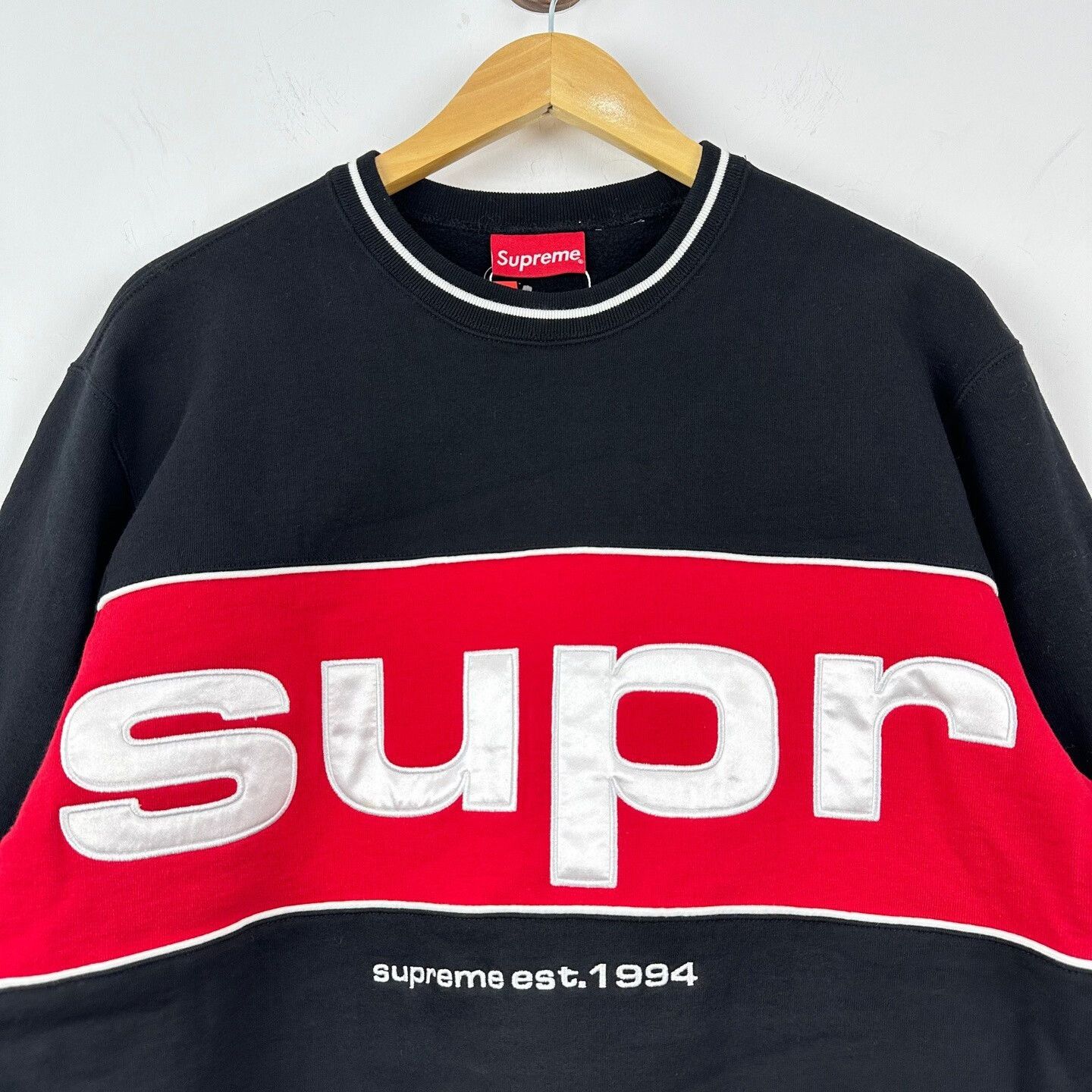Supreme Supreme Embroidered Fleece Hoodie Medium Size US M / EU 48-50 / 2 - 4 Thumbnail